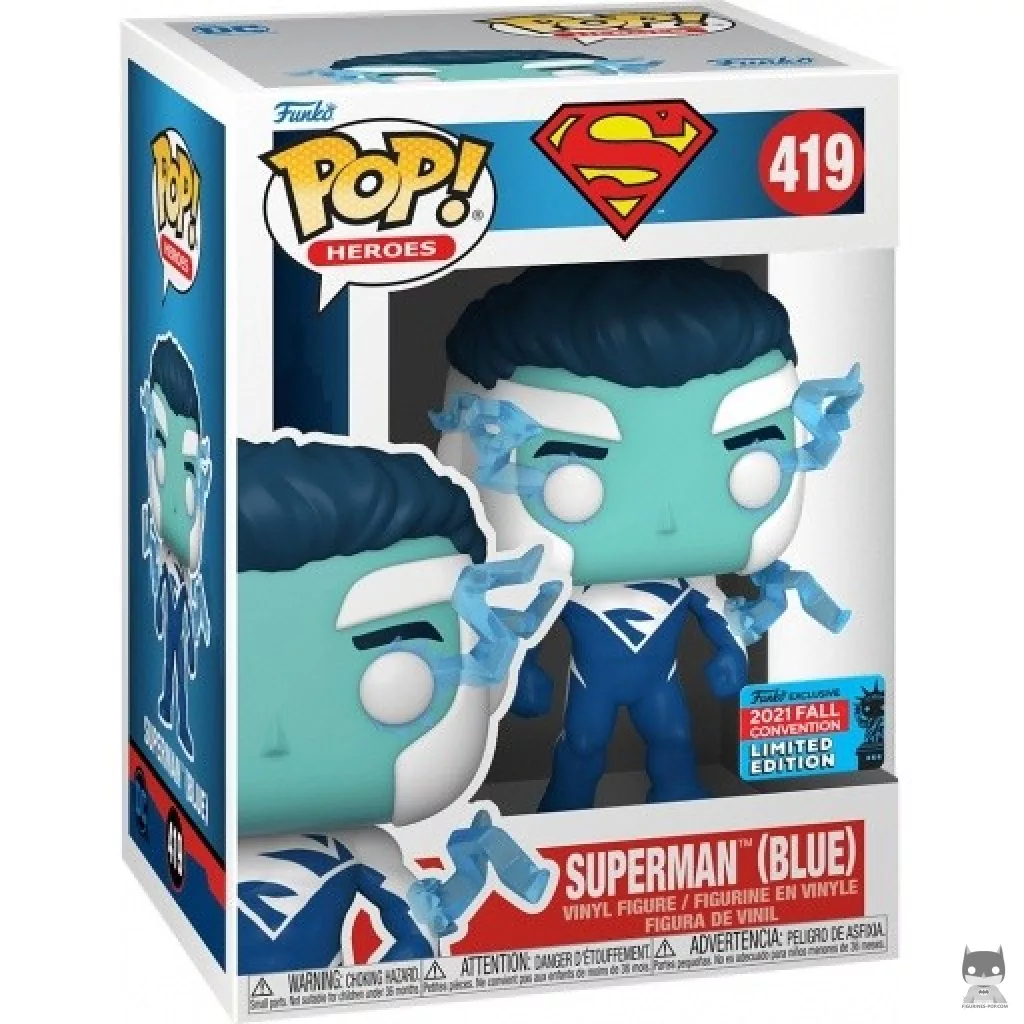 Figurine Funko POP Superman (Bleu) avec boîte