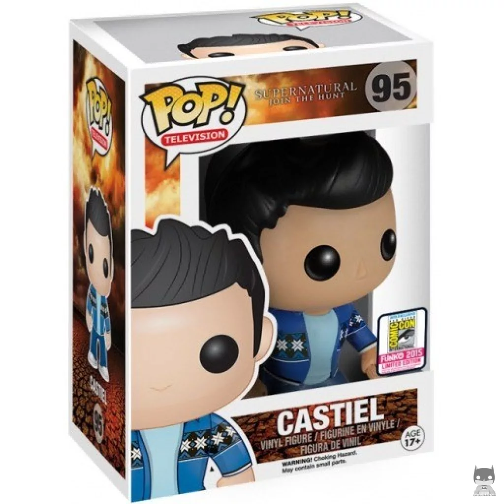 Figurine Funko POP Castiel en pull avec boîte
