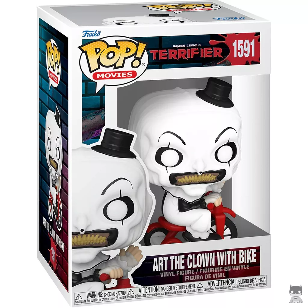 Figurine Funko POP Art le Clown avec vélo avec boîte