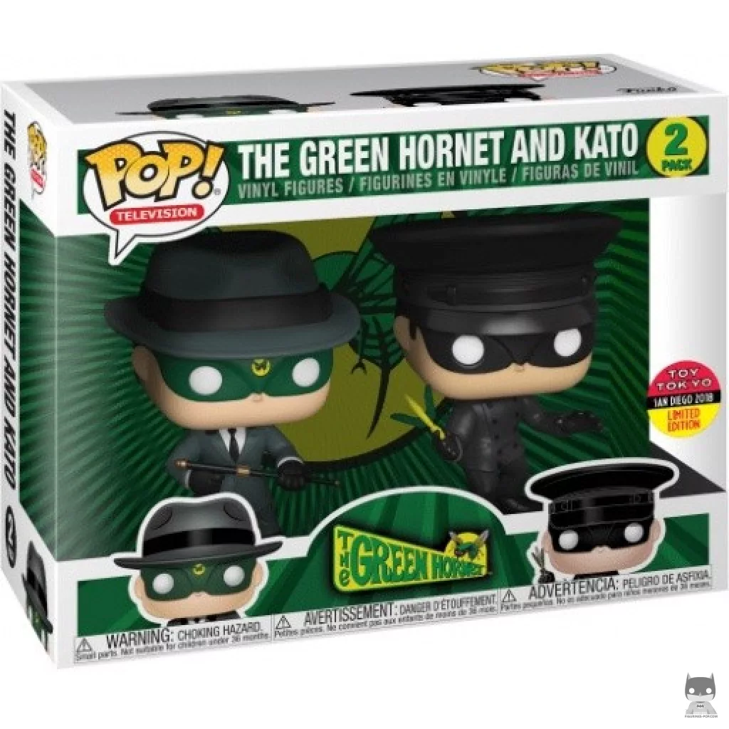Figurine Funko POP Le Frelon Vert (Costume Gris) & Kato avec boîte