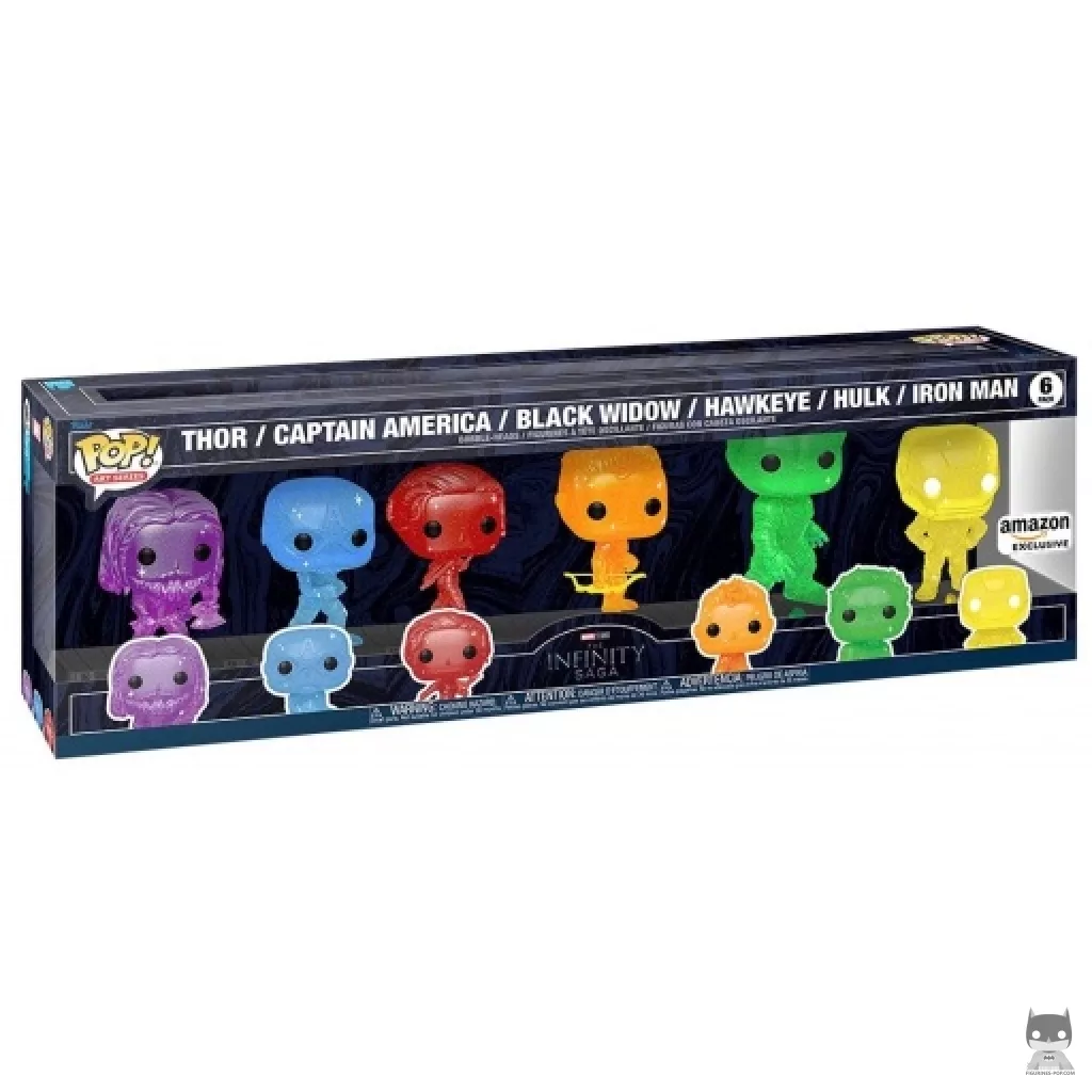 Figurine Funko POP Thor, Captain America, Black Widow, Hawkeye, Hulk & Iron Man avec boîte