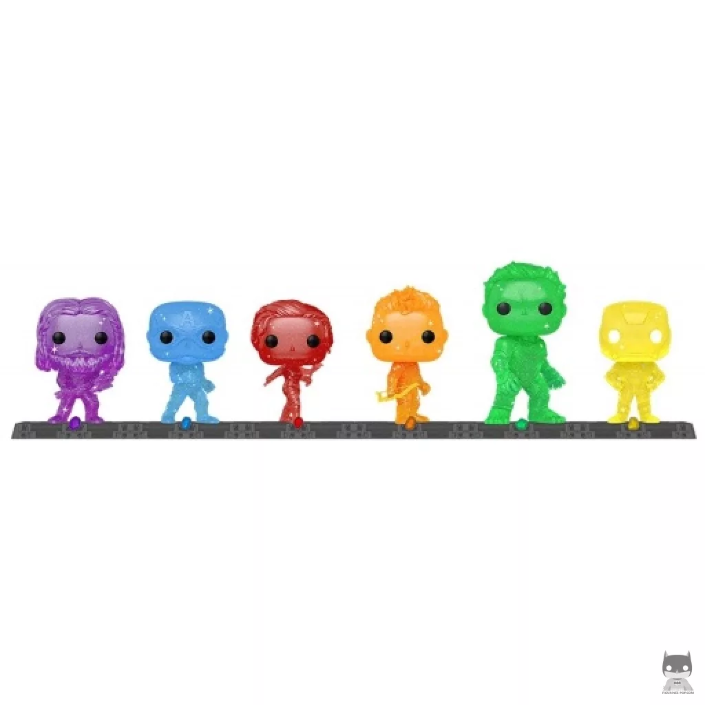 Figurine Funko POP Thor, Captain America, Black Widow, Hawkeye, Hulk & Iron Man (The Infinity Saga)