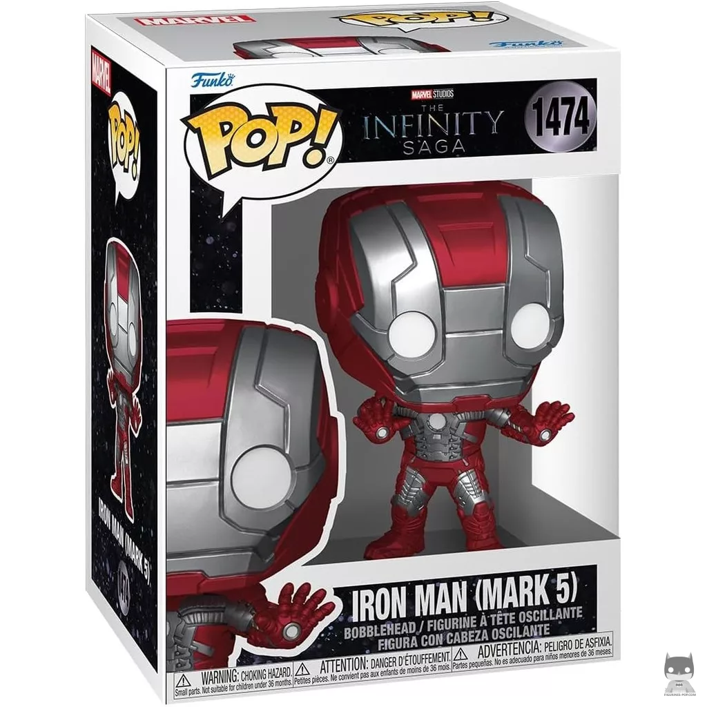 Figurine Funko POP Iron Man (Mark 5) avec boîte