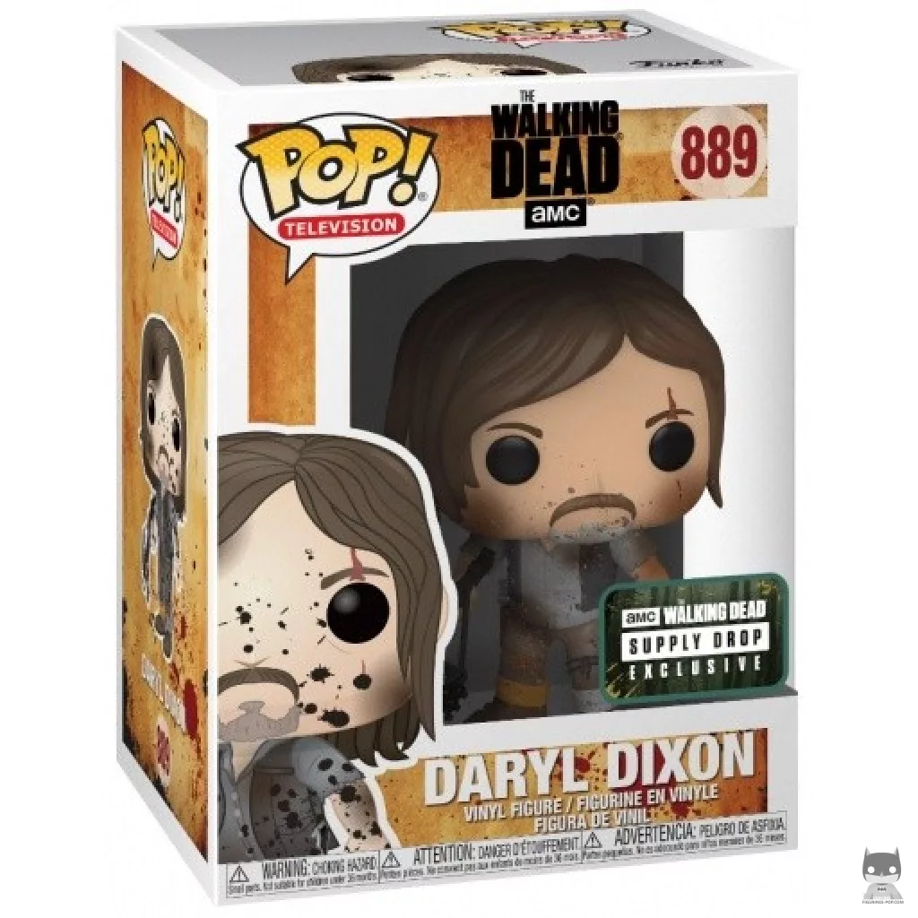 Figurine Funko POP Daryl Dixon avec boue avec boîte