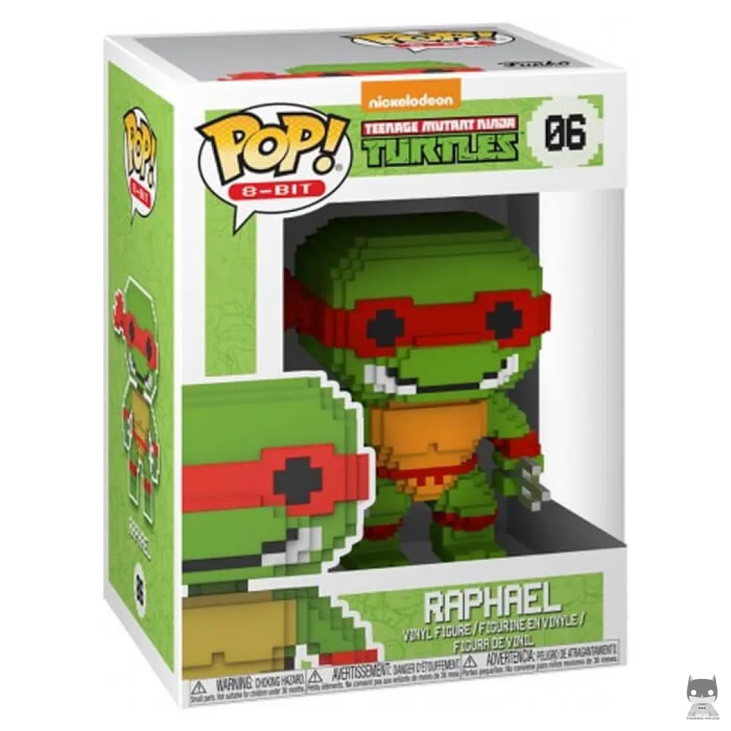 Figurine Funko POP Raphael (8-bit) avec boîte