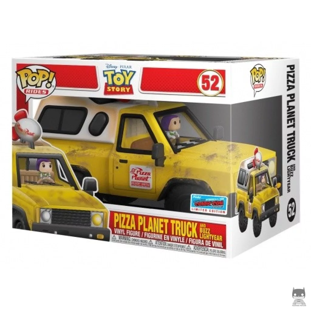 Figurine Funko POP Camion Pizza Planet avec Buzz l'Eclair avec boîte