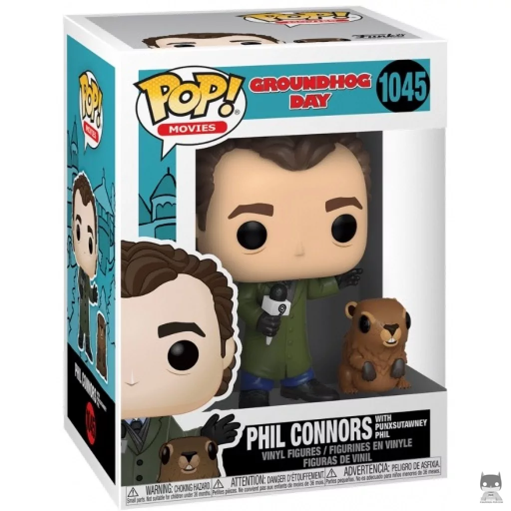 Figurine Funko POP Phil Connors avec Punxsutawney Phil avec boîte