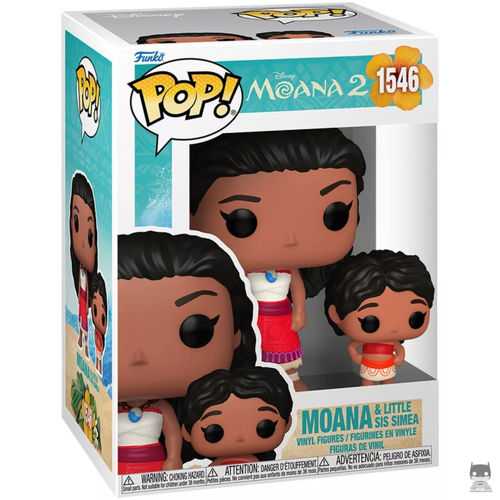 Figurine Funko POP Vaiana & sa petite sœur Simea avec boîte
