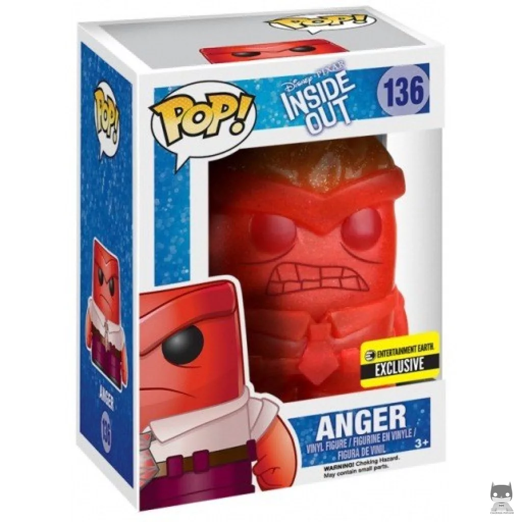 Figurine Funko POP Colère avec Flammes (Glitter) avec boîte