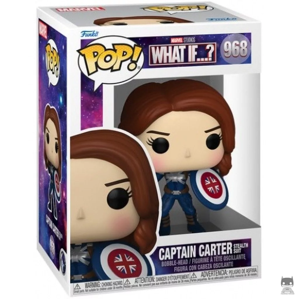 Figurine Funko POP Captain Carter Combinaison Camouflage avec boîte
