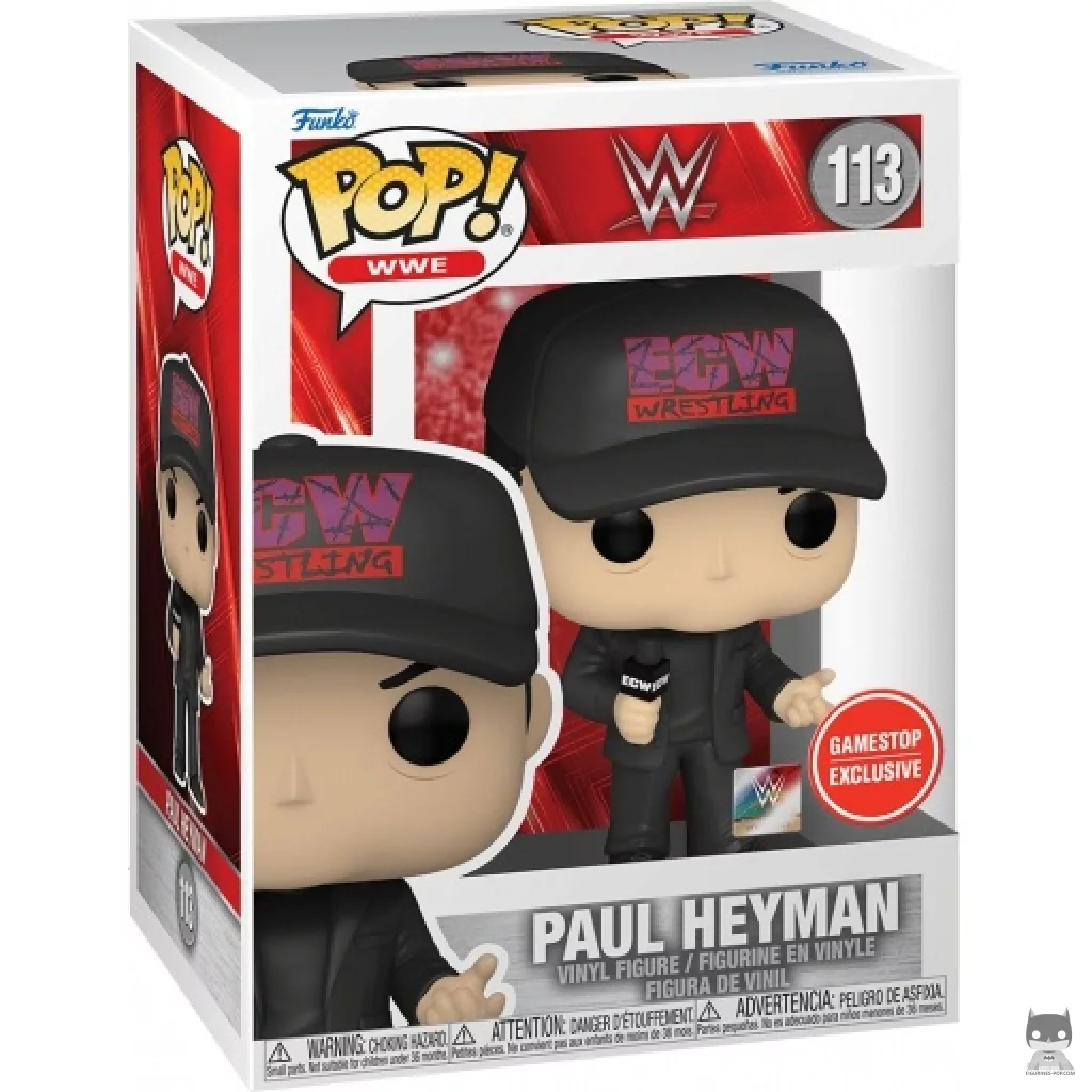 Figurine Funko POP Paul Heyman avec boîte