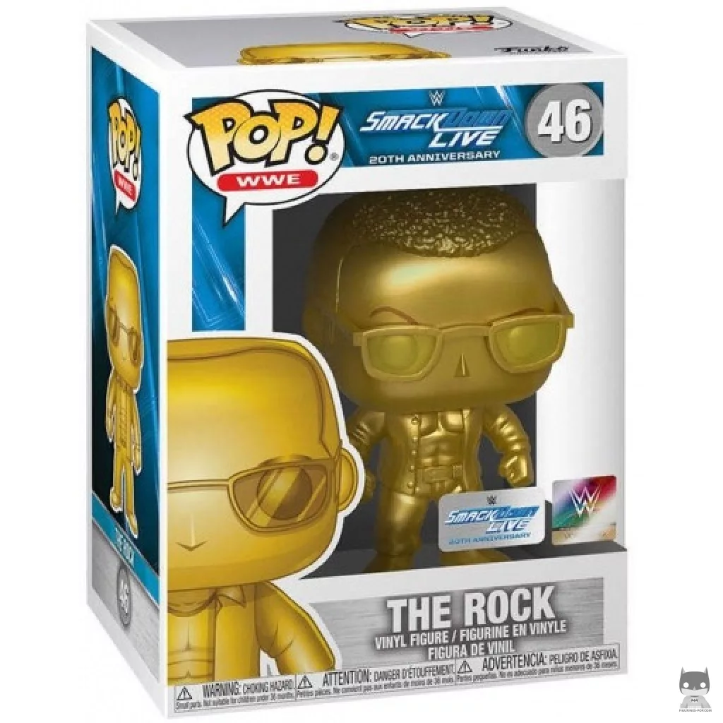 Figurine Funko POP The Rock (Or) avec boîte