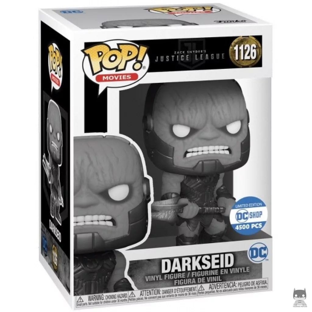 Figurine Funko POP Darkseid (Noir & Blanc) avec boîte