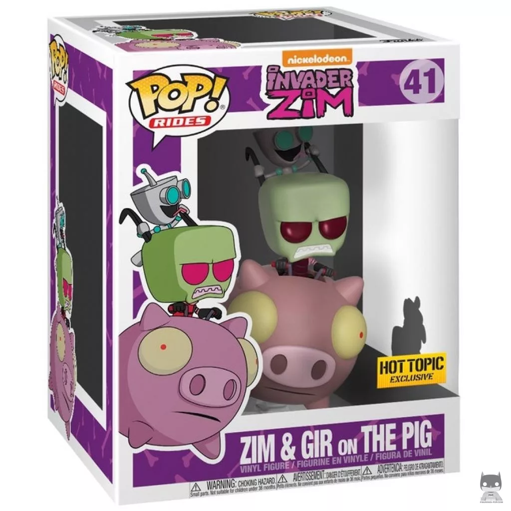 Figurine Funko POP Zim & GIR sur le Cochon avec boîte