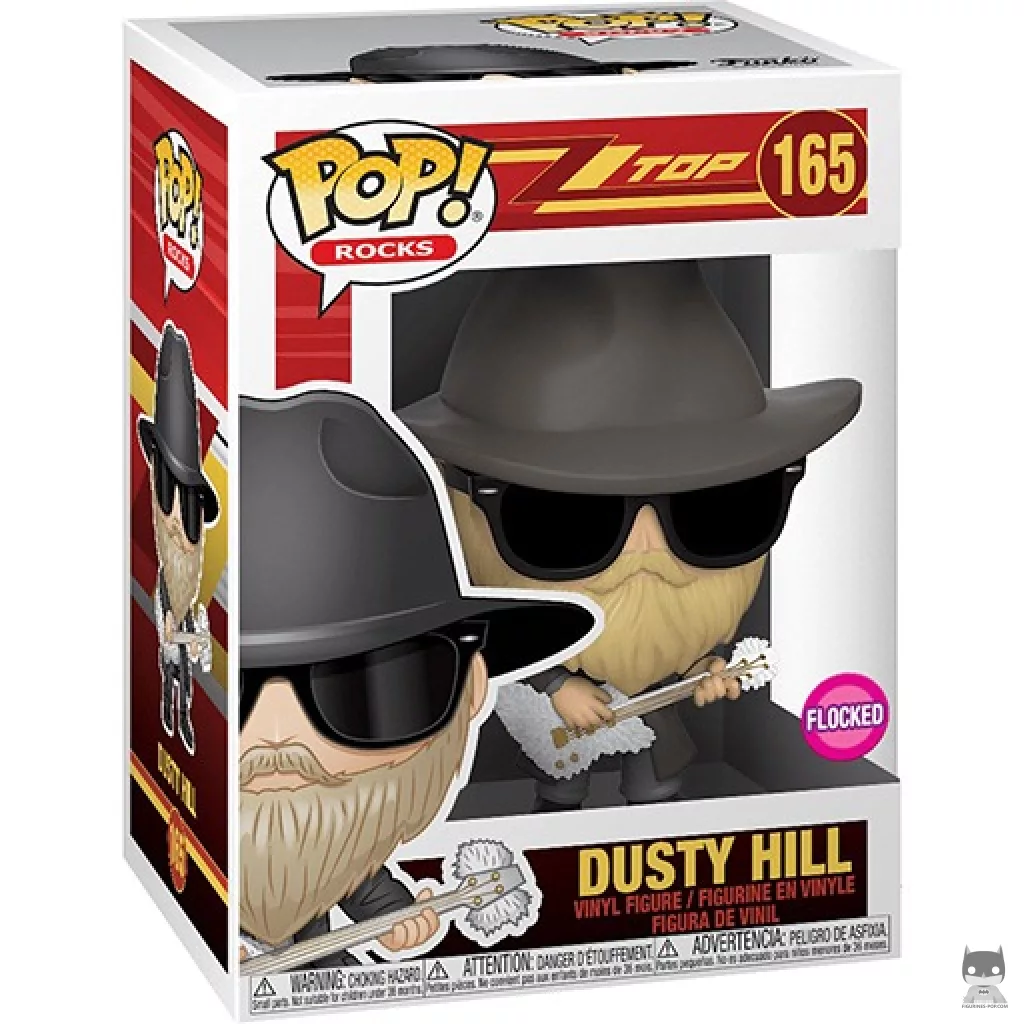 Figurine Funko POP Dusty Hill (Flocked) avec boîte