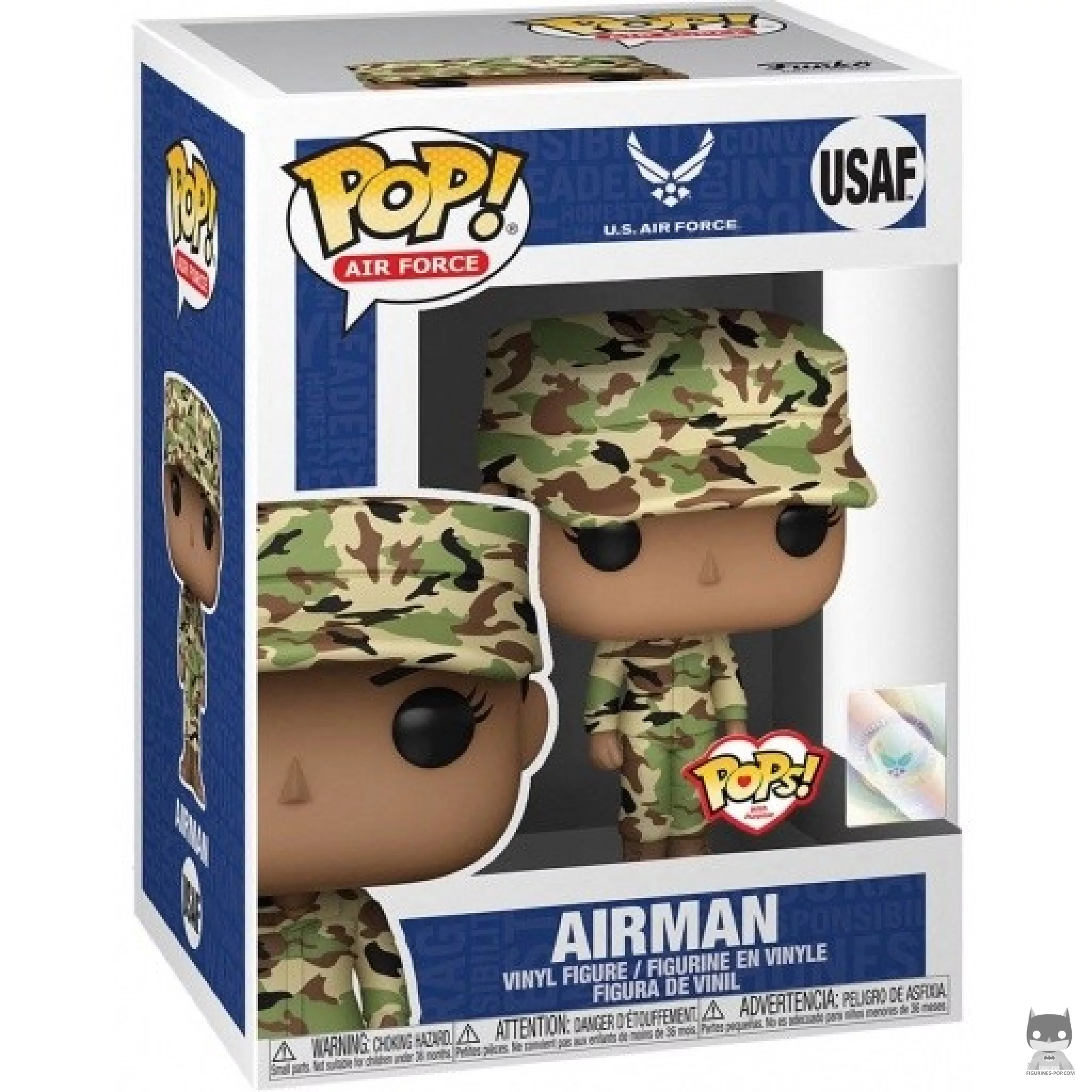 Figurine Funko POP Avaiateur Air Force Femme (Hispanique) avec boîte