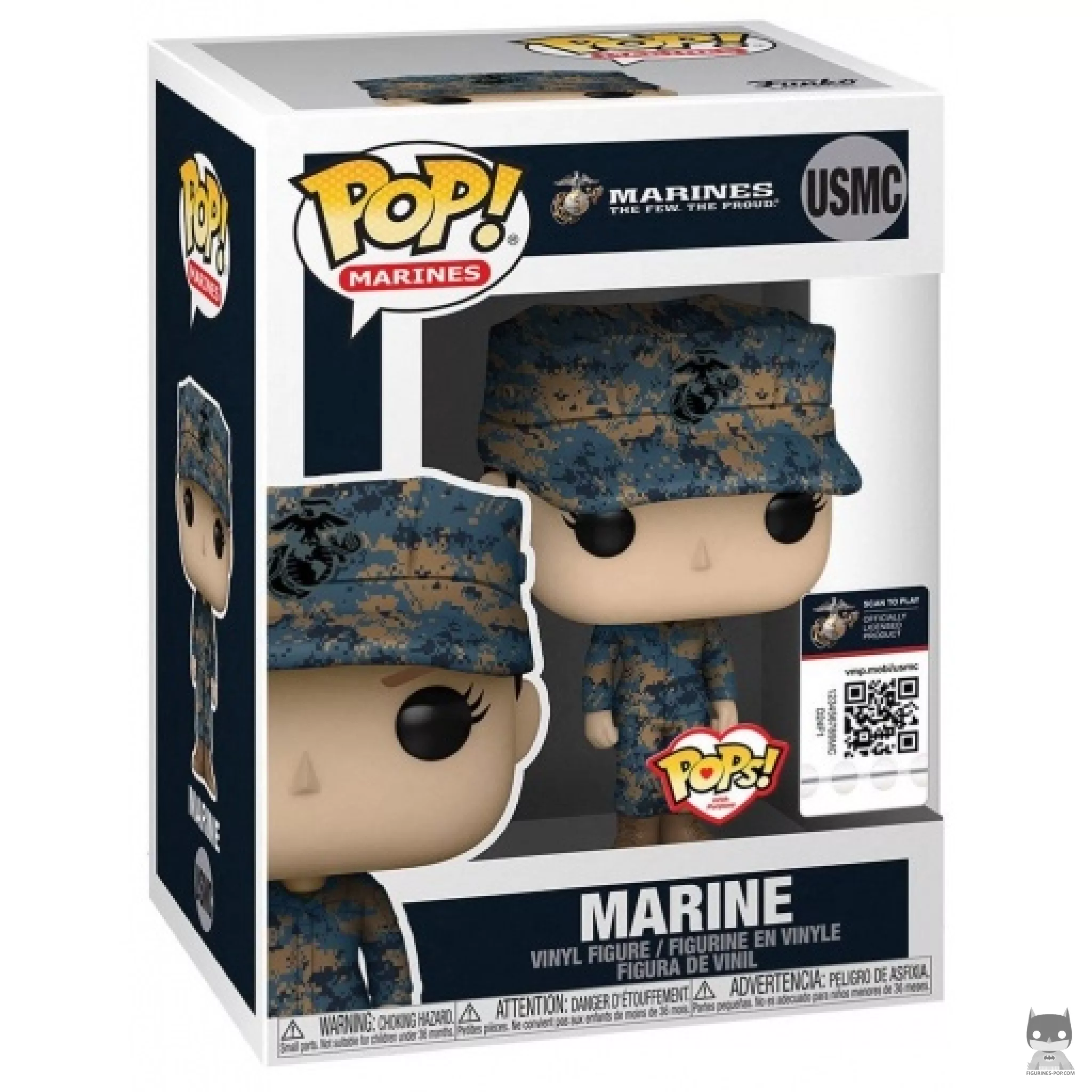 Figurine Funko POP Marine Femme (Caucasien) avec boîte