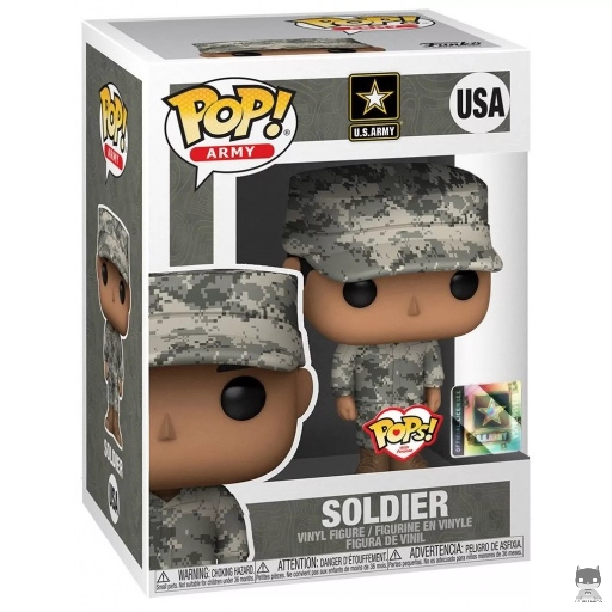 Figurine Funko POP Soldat Homme (Hispanique) avec boîte