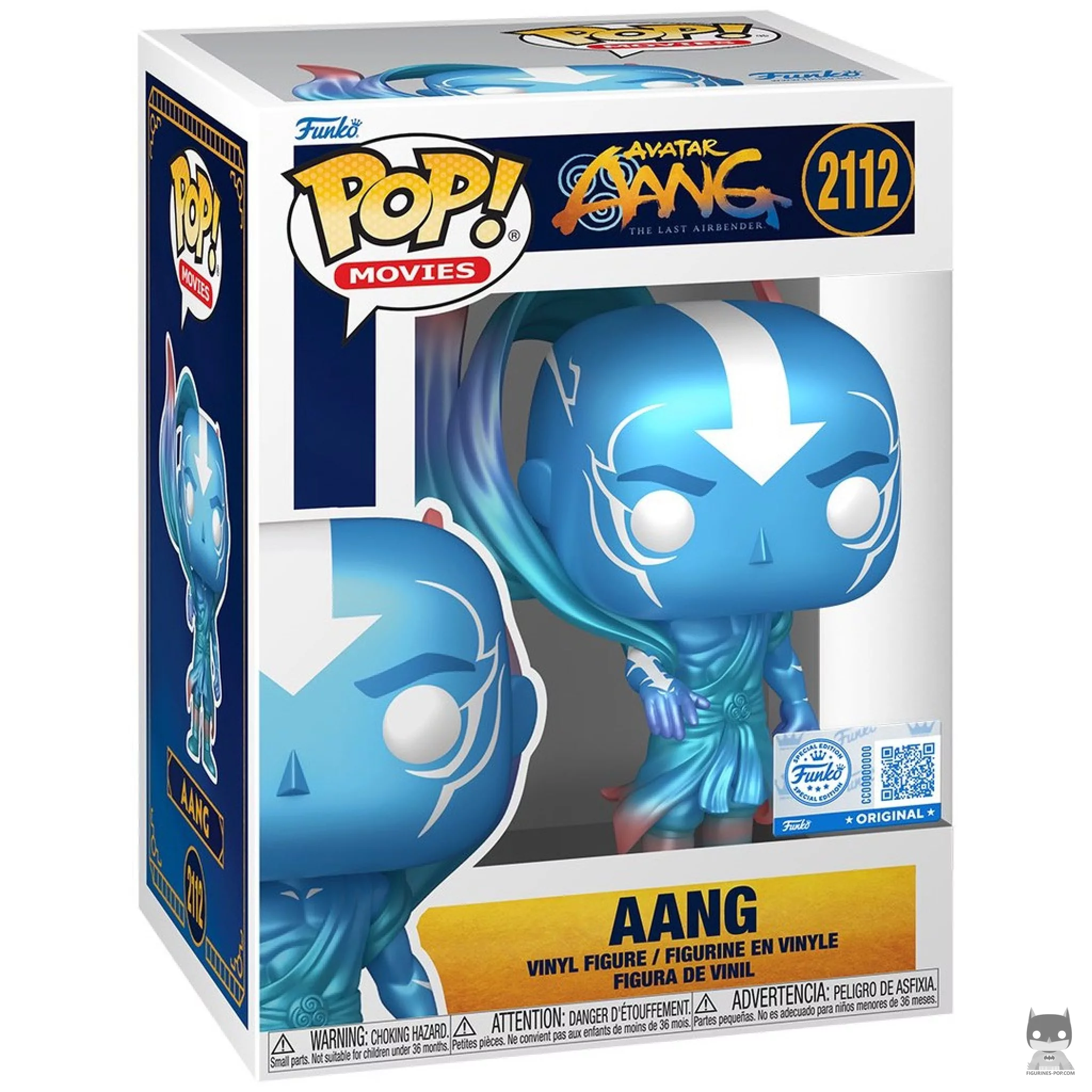 Figurine Funko POP Aang (Etat Avatar) avec boîte