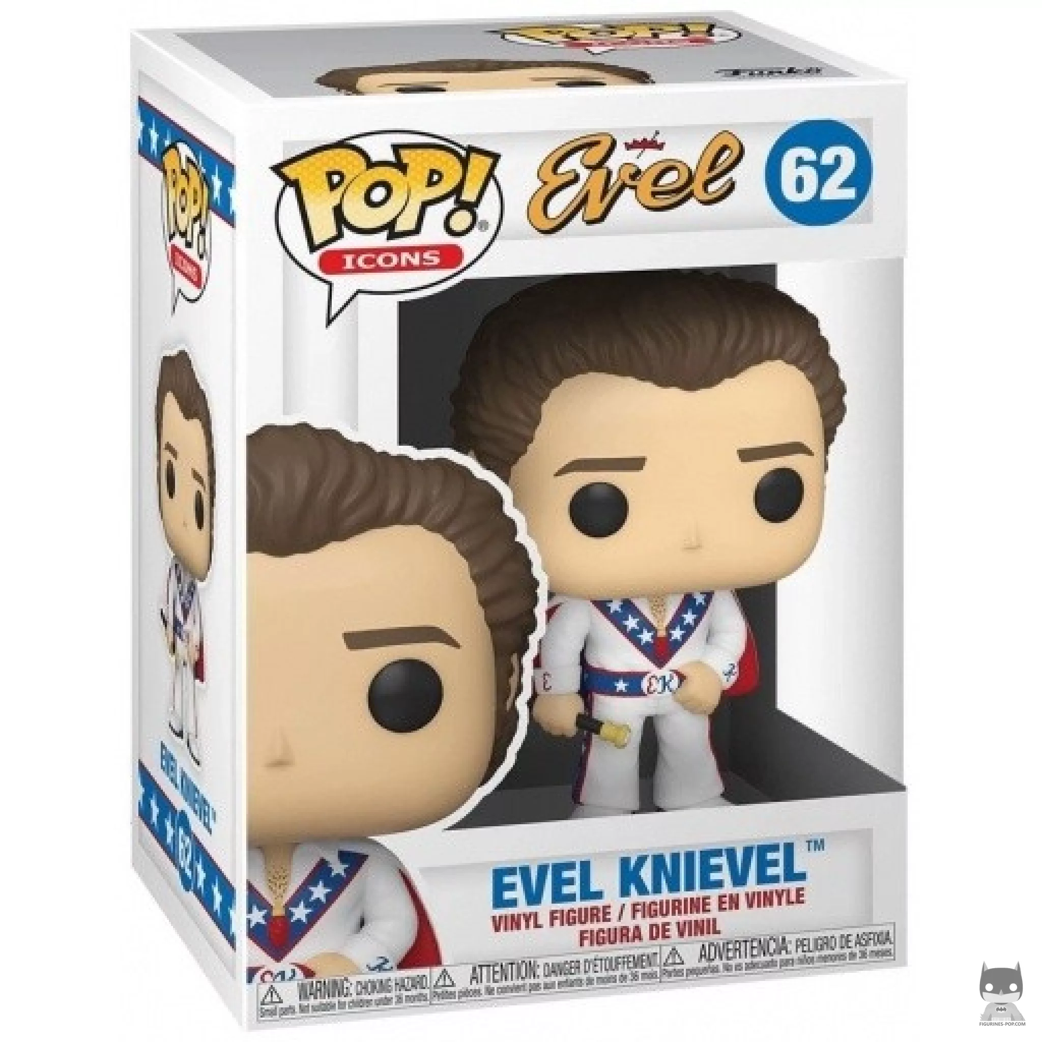 Figurine Funko POP Evel Knievel avec boîte