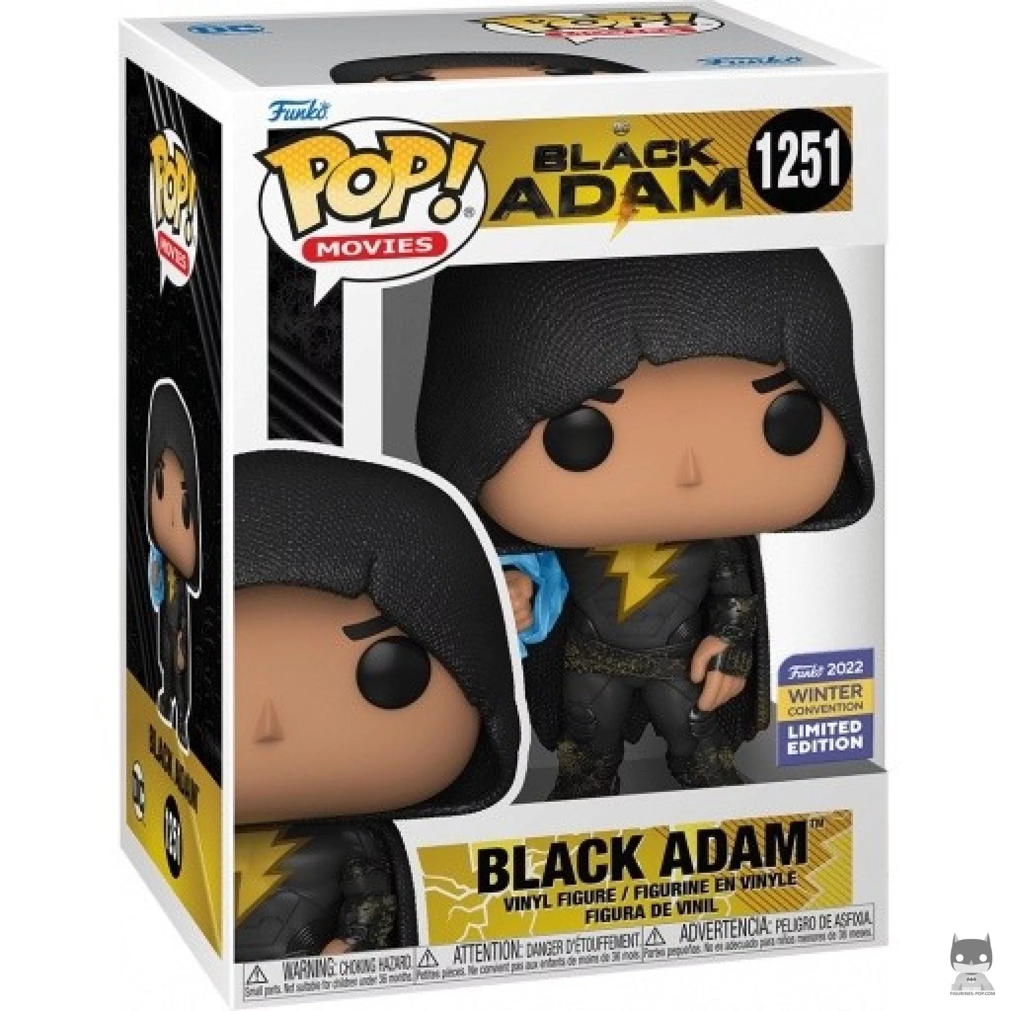 Figurine Funko POP Black Adam avec Cape avec boîte