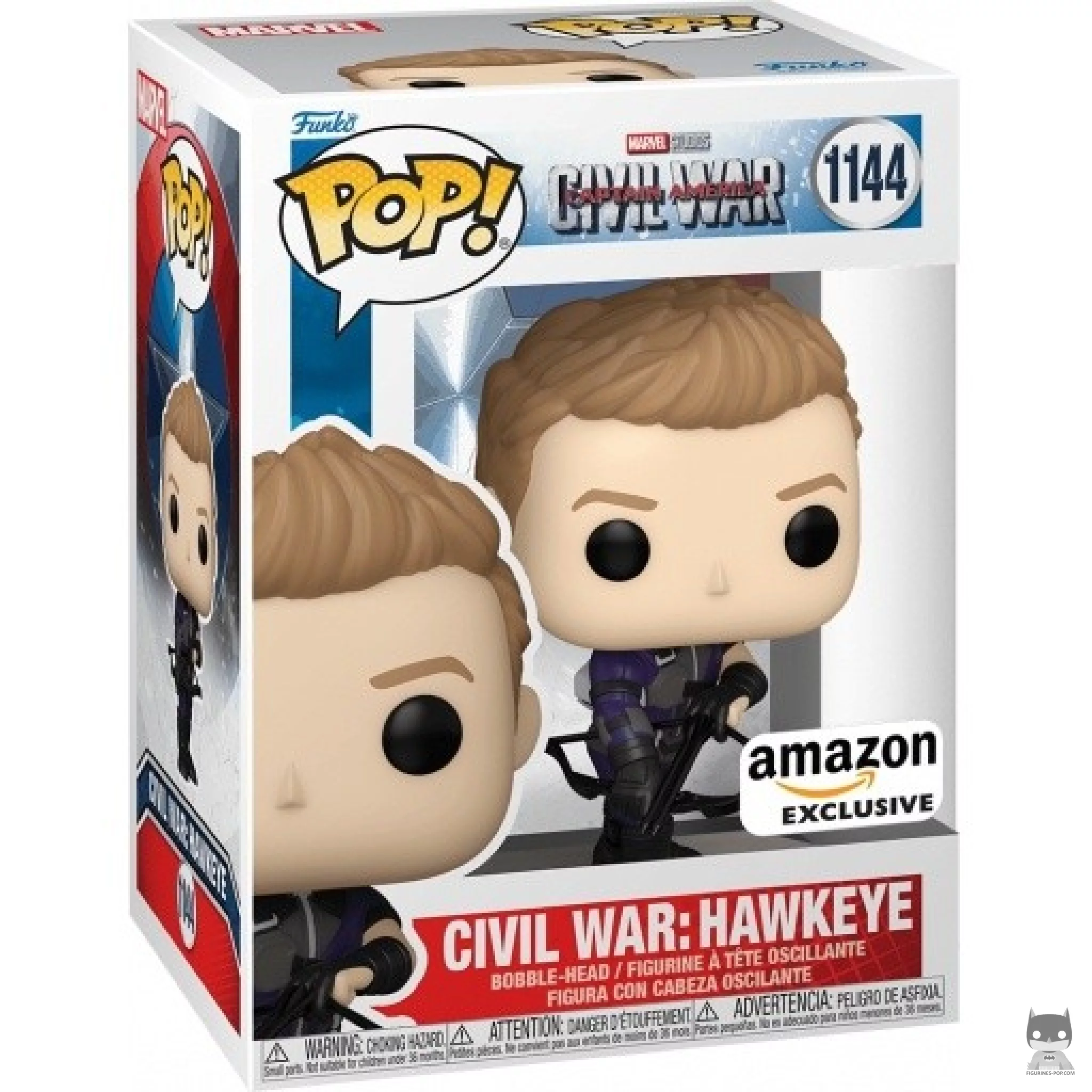 Figurine Funko POP Civil War : Hawkeye avec boîte
