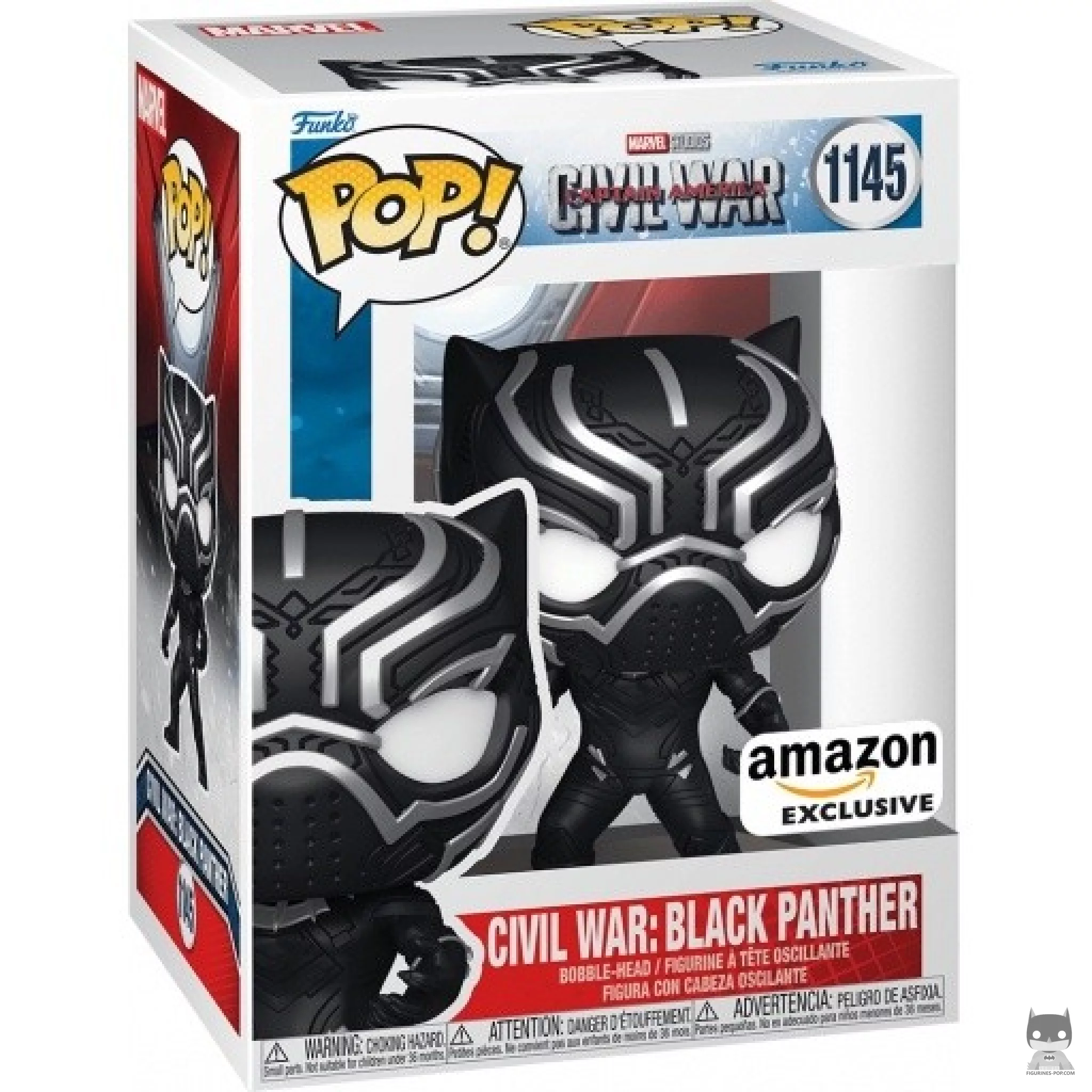 Figurine Funko POP Civil War : Black Panther avec boîte