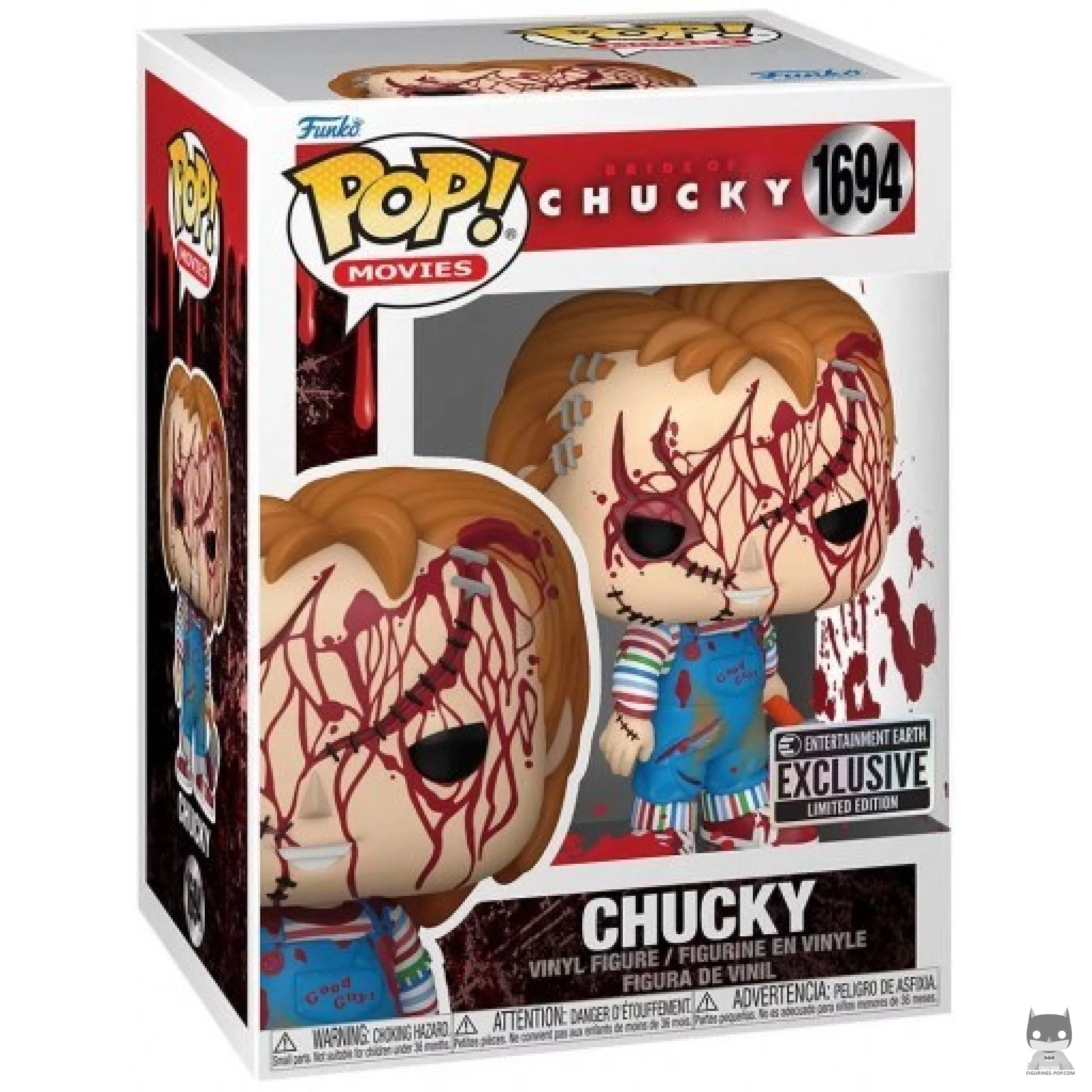 Figurine Funko POP Chucky (Ensanglanté) avec boîte
