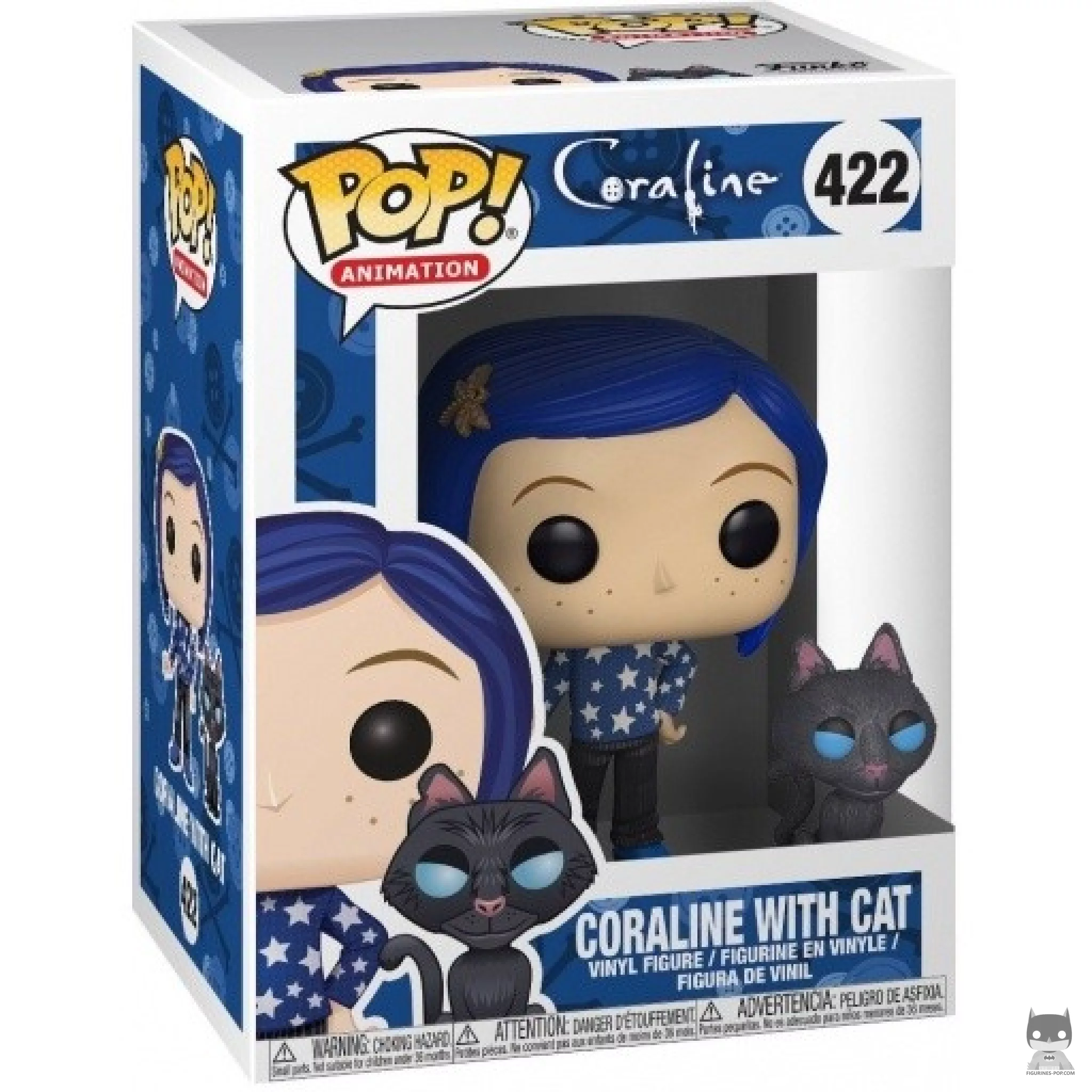 Figurine Funko POP Coraline avec Chat avec boîte