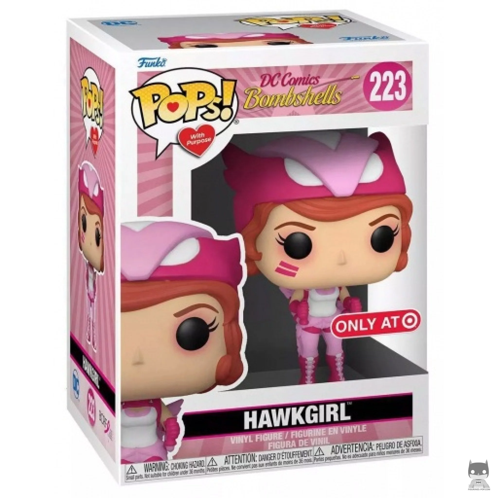 Figurine Funko POP Hawkgirl (Cancer du Sein) avec boîte