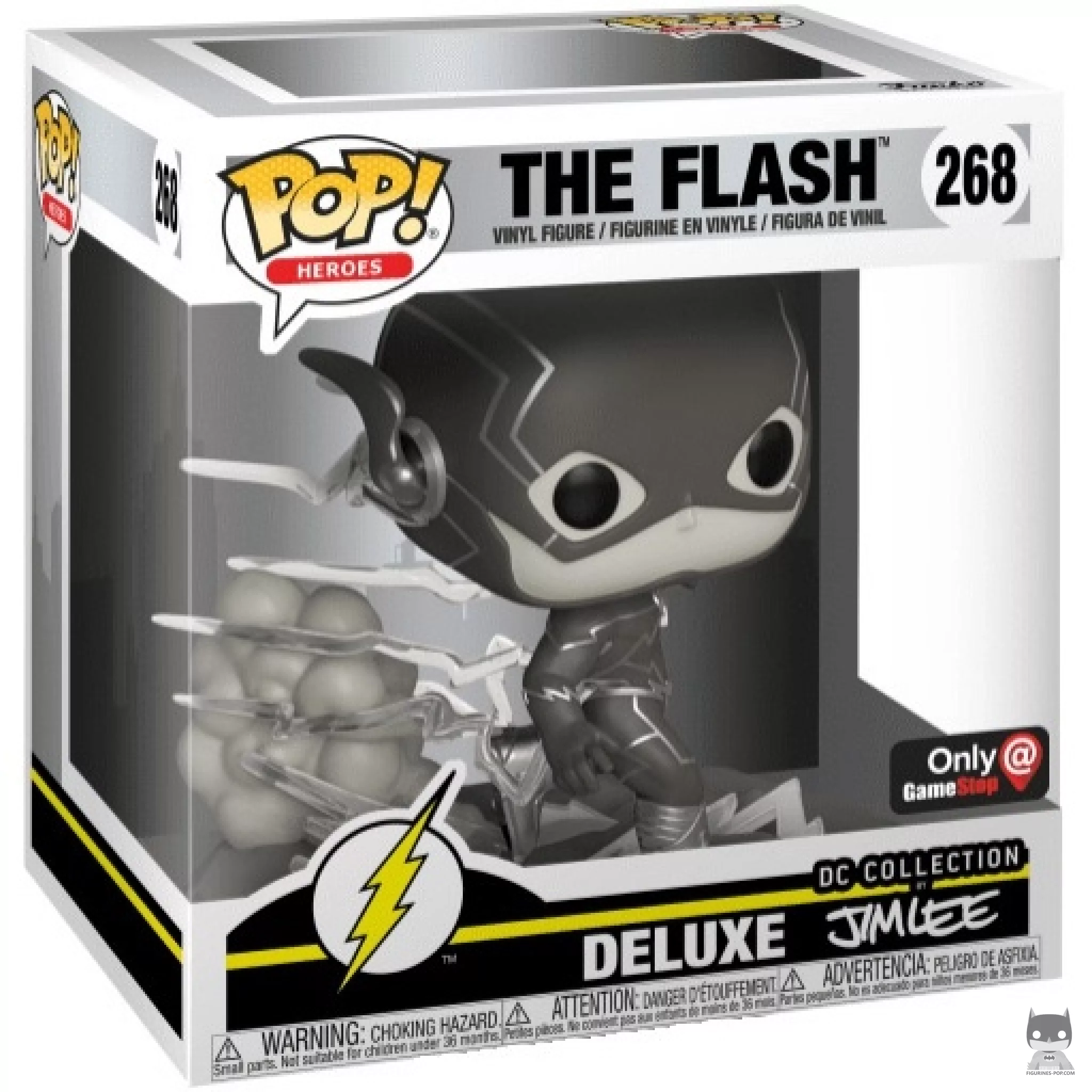 Figurine Funko POP Flash (Noir & Blanc) avec boîte