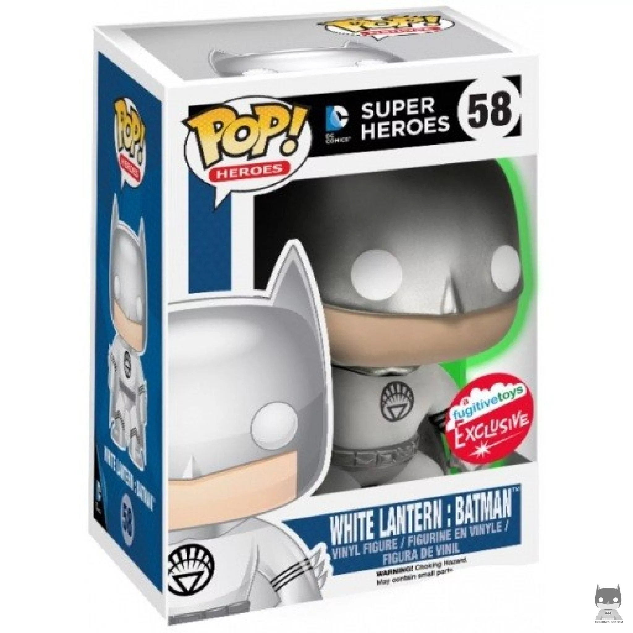 Figurine Funko POP White Lantern Batman (Glow in the Dark) avec boîte