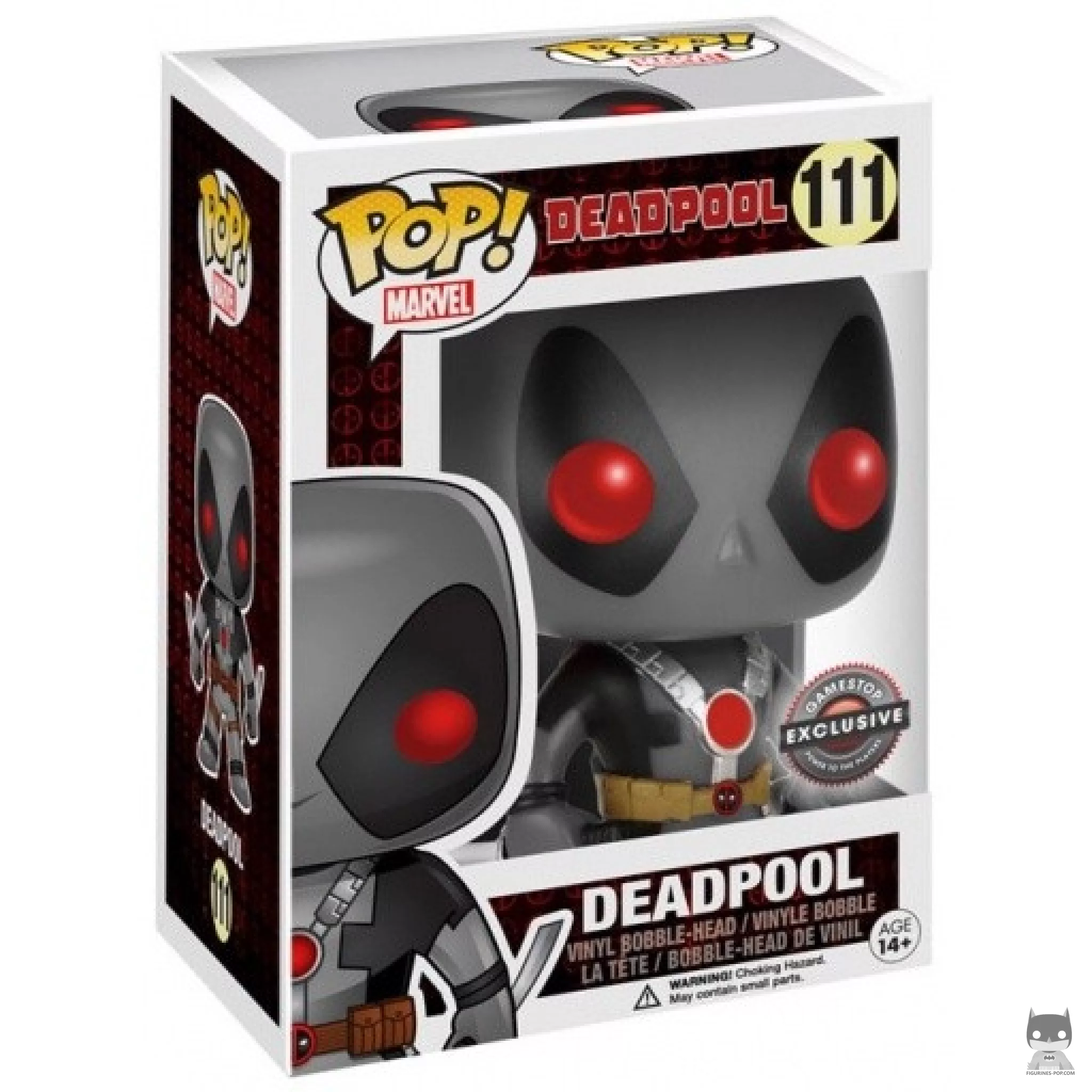 Figurine Funko POP Deadpool avec Epées (Gris) avec boîte