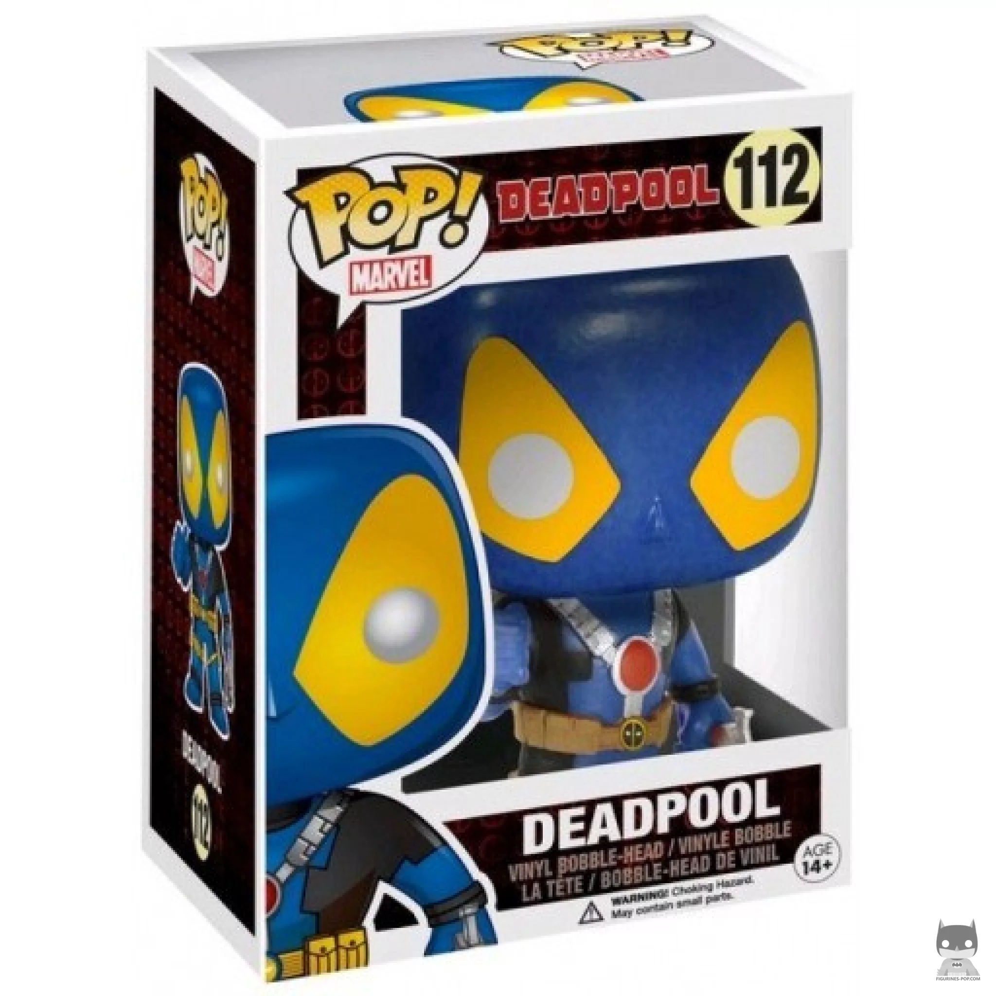 Figurine Funko POP Deadpool Pouce levé (Bleu) avec boîte