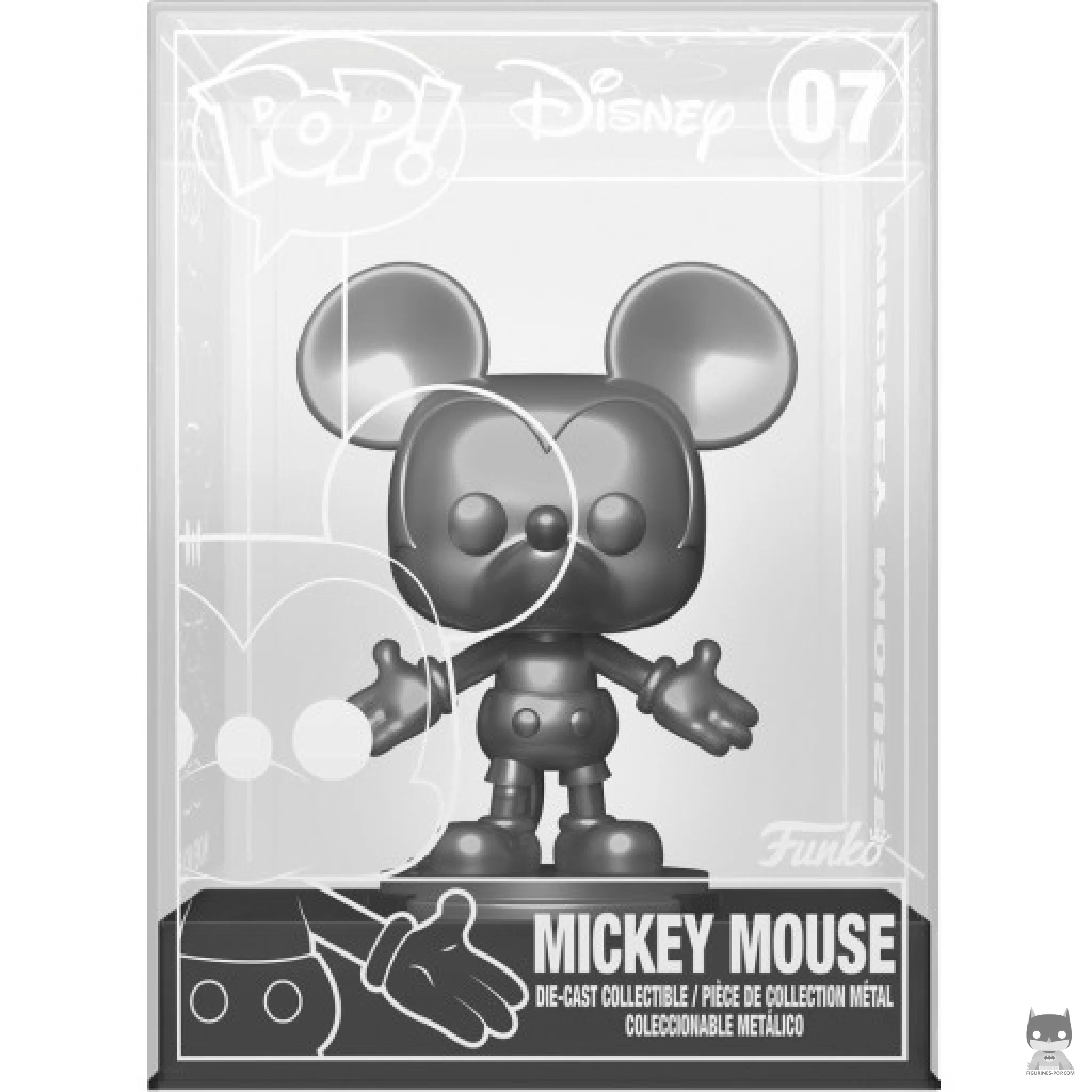 Figurine Funko POP Mickey Mouse (Chase & Metallic) avec boîte