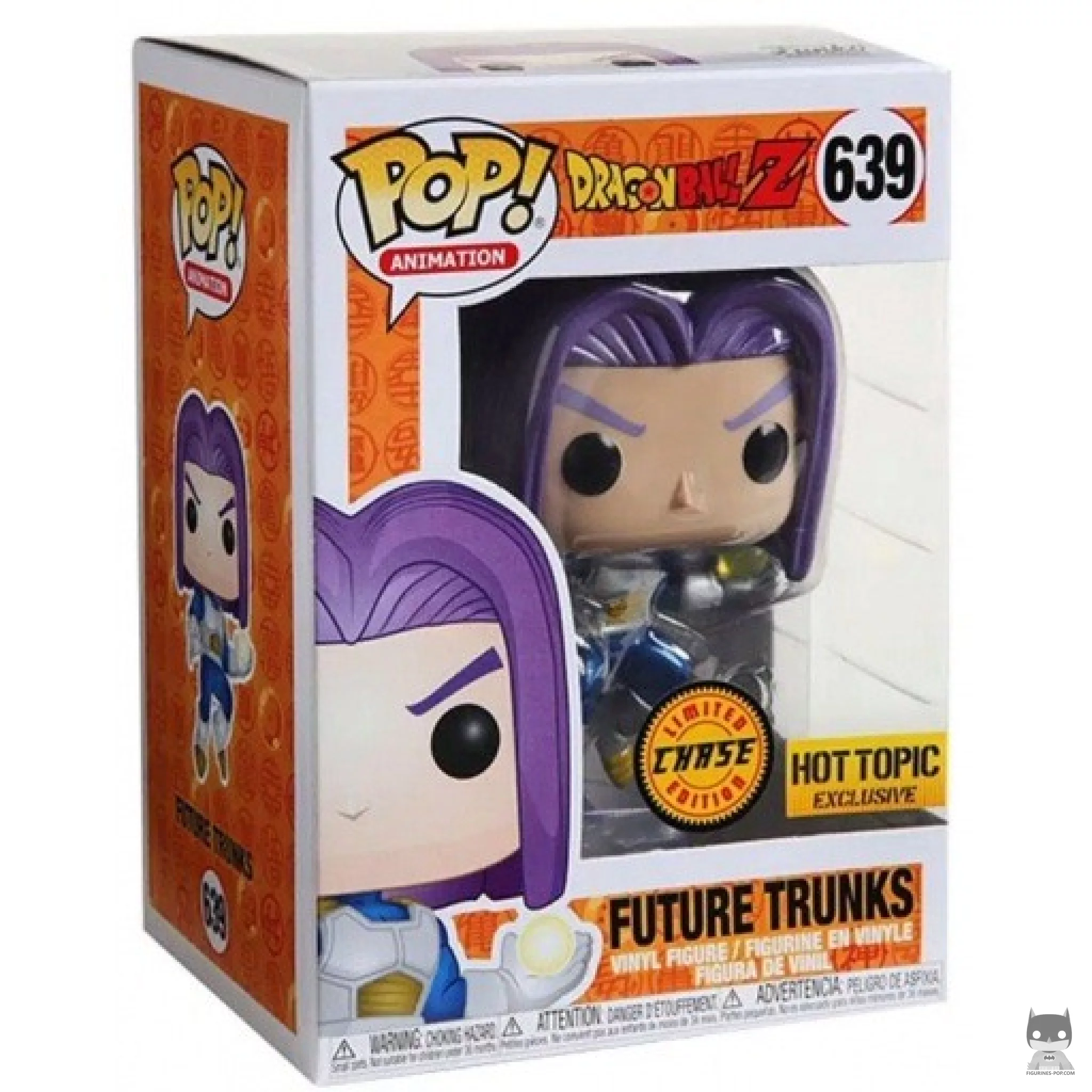 Figurine Funko POP Trunks du Futur (Chase & Metallic) avec boîte
