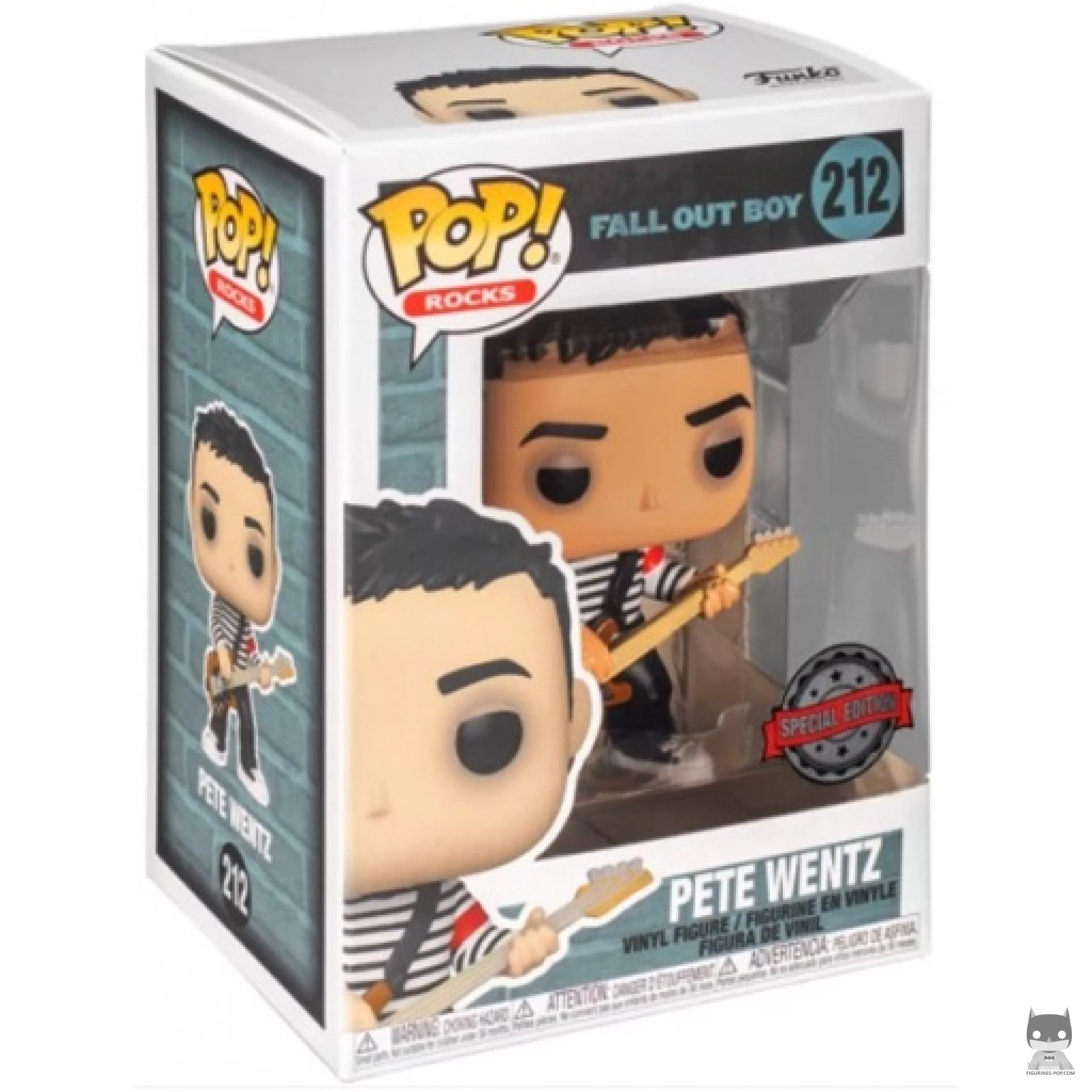 Figurine Funko POP Pete Wentz (T-shirt Rayé) avec boîte