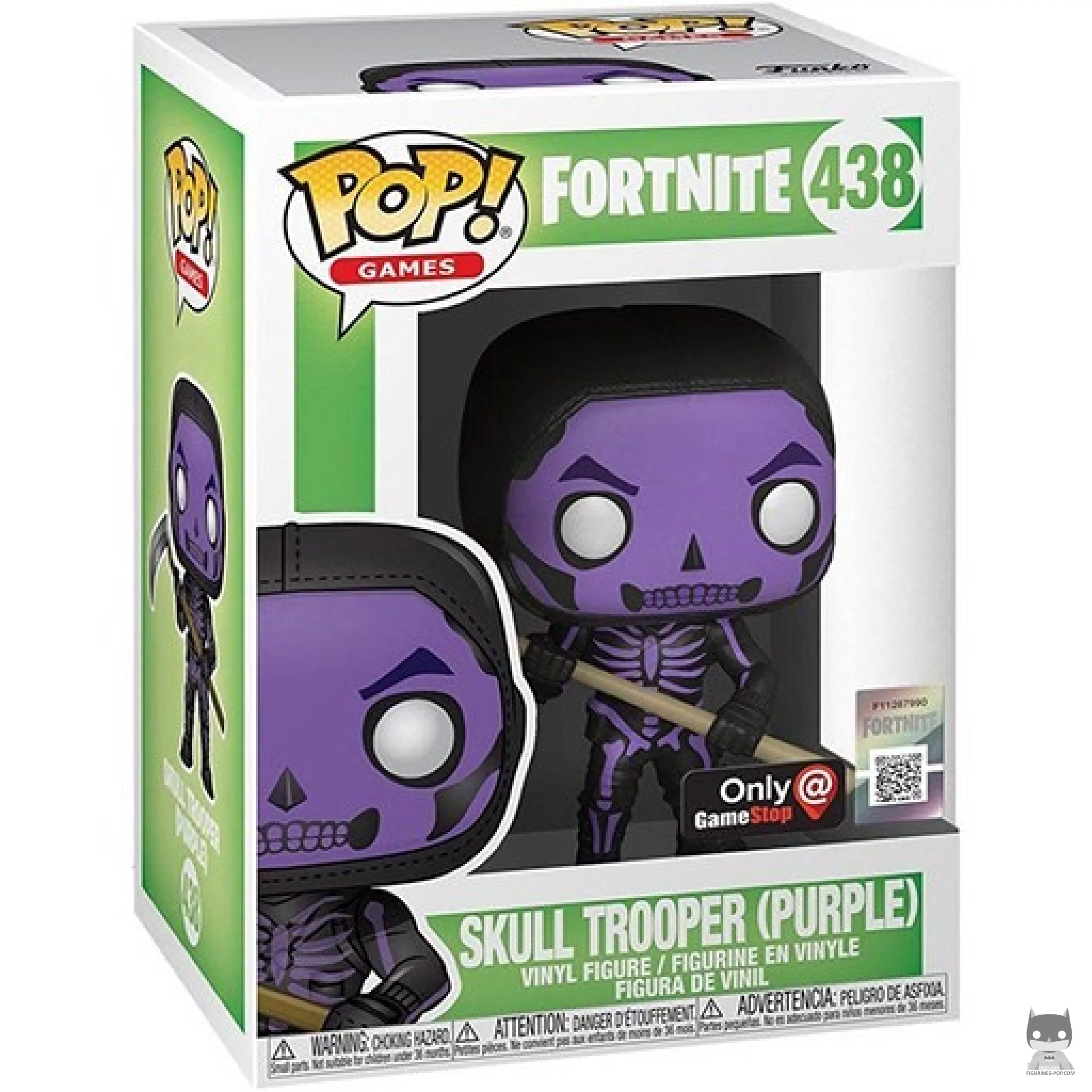 Figurine Funko POP Skull Trooper (Violet) avec boîte