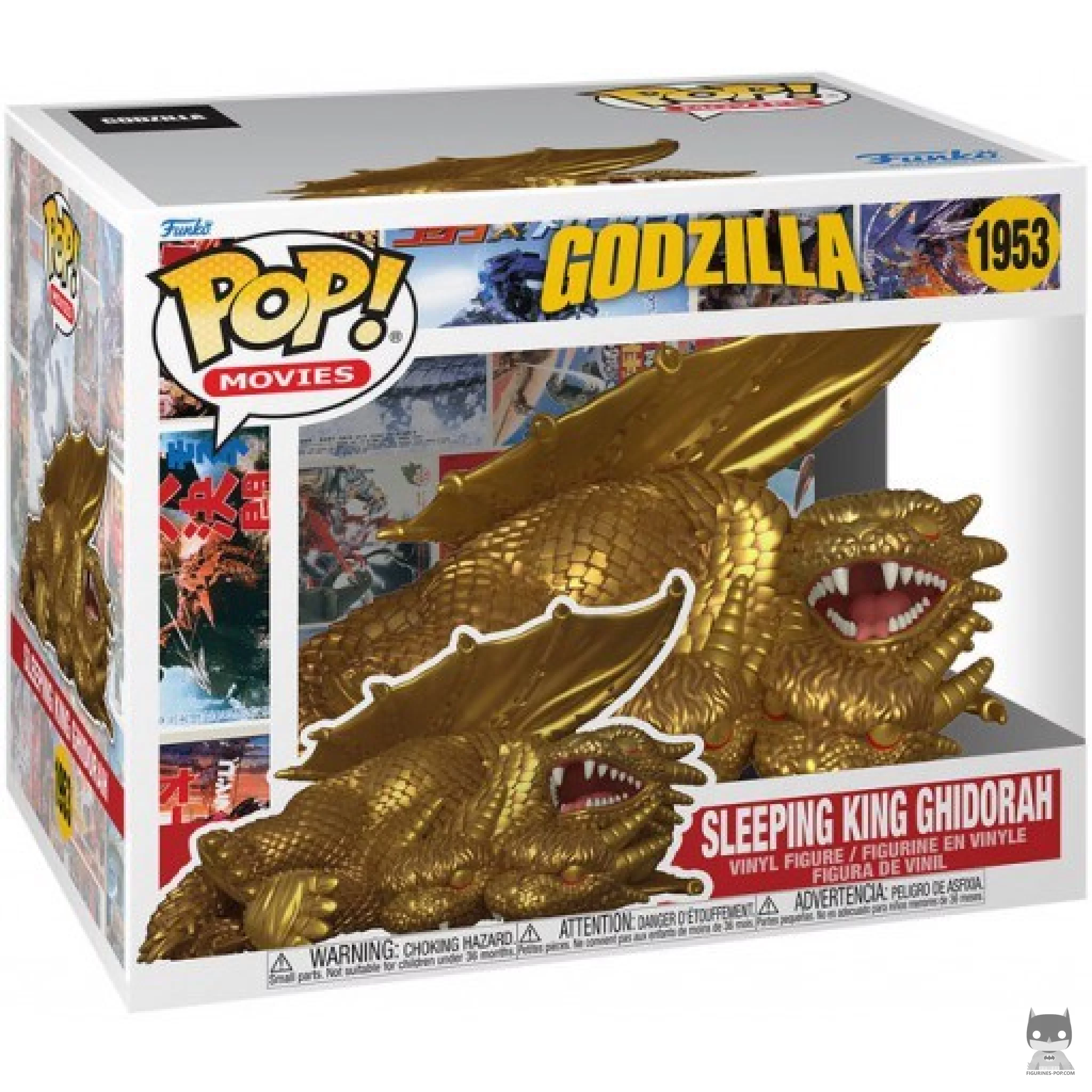 Figurine Funko POP King Ghidorah Endormi (Gold) avec boîte