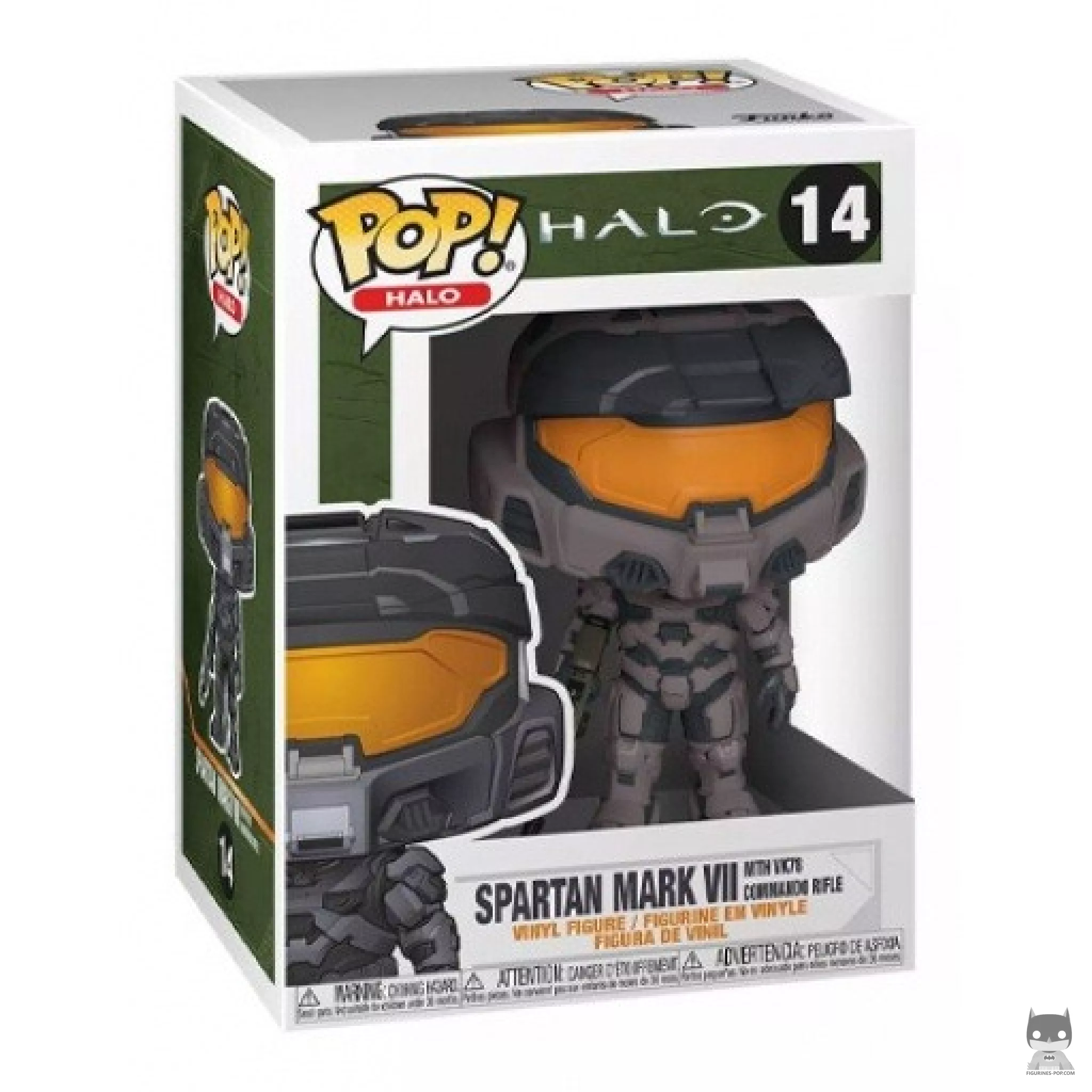 Figurine Funko POP Spartan Mark VII avec VK78 (Gris) avec boîte