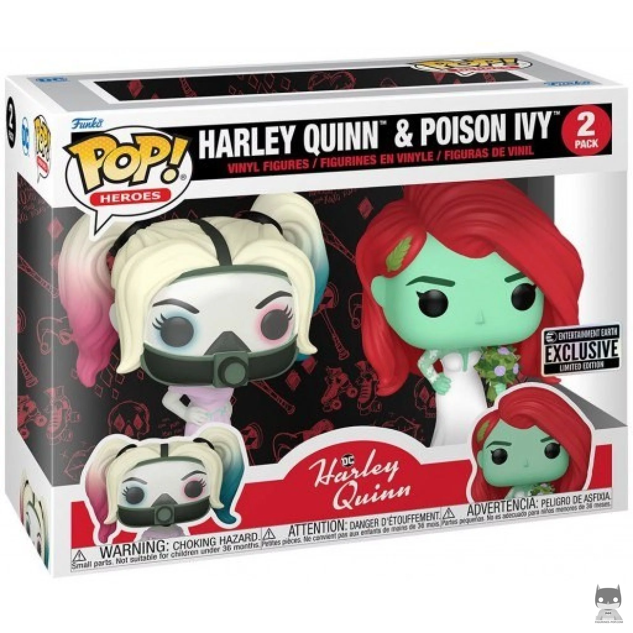 Figurine Funko POP Harley Quinn & Poison Ivy avec boîte