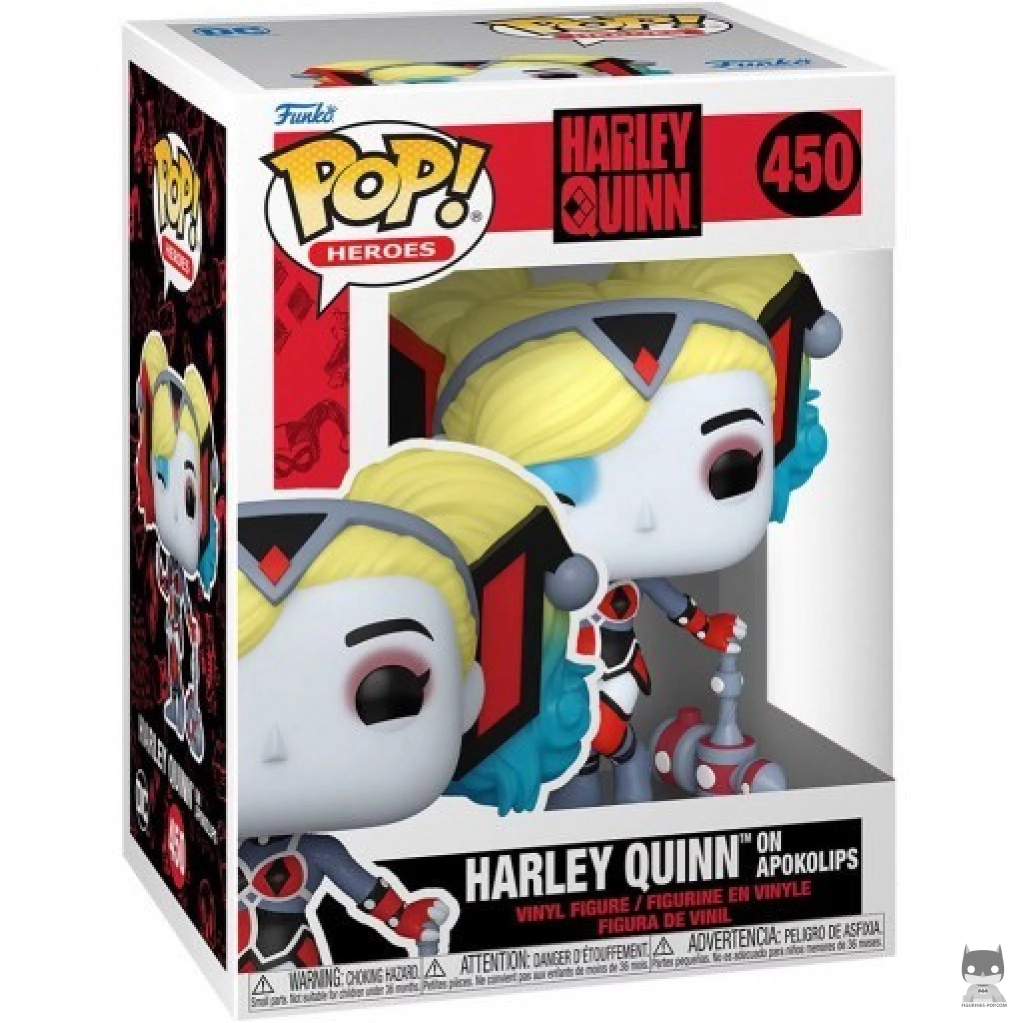 Figurine Funko POP Harley Quinn sur Apokolips avec boîte