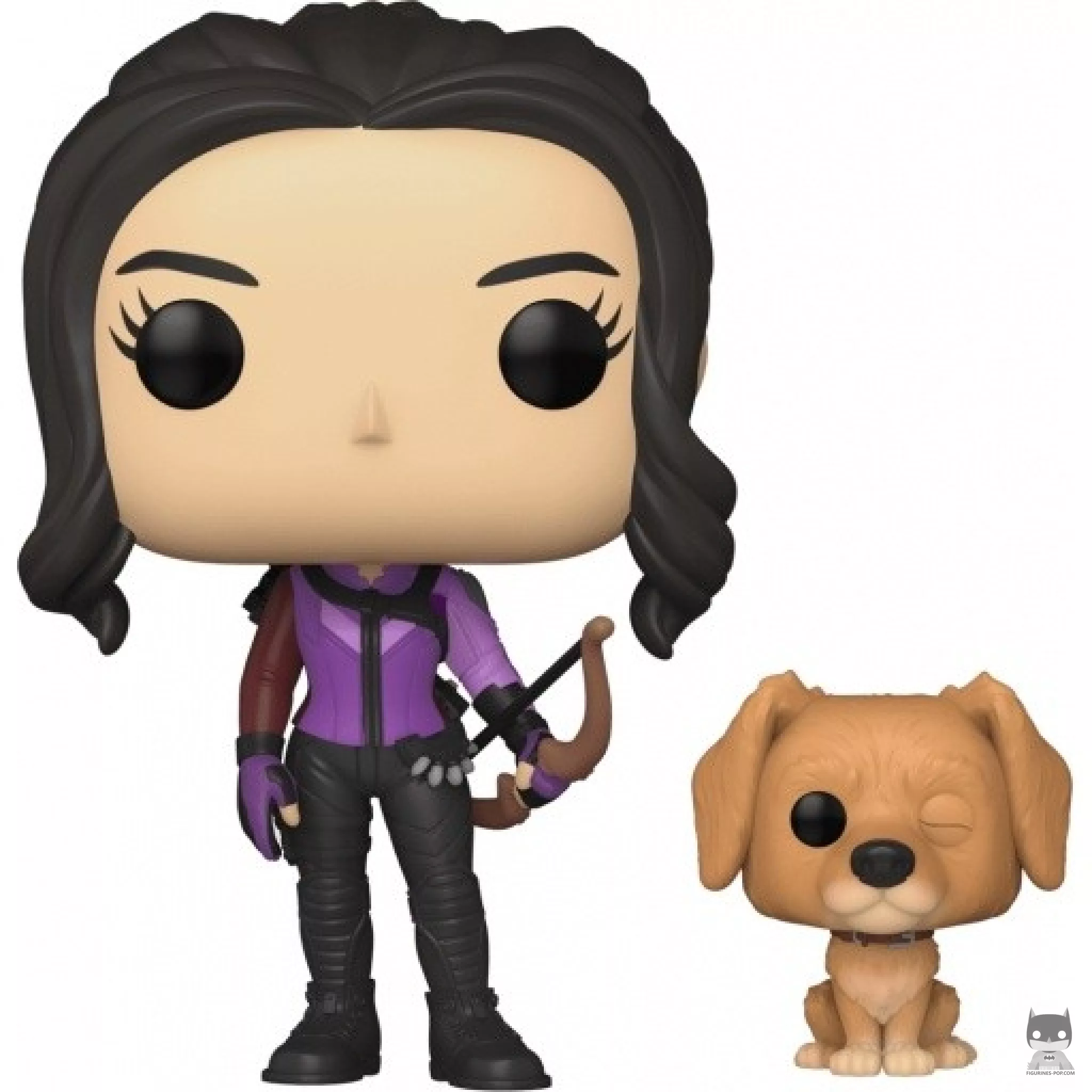 Figurine Funko POP Kate Bishop avec Lucky le Chien Pizza (Hawkeye)
