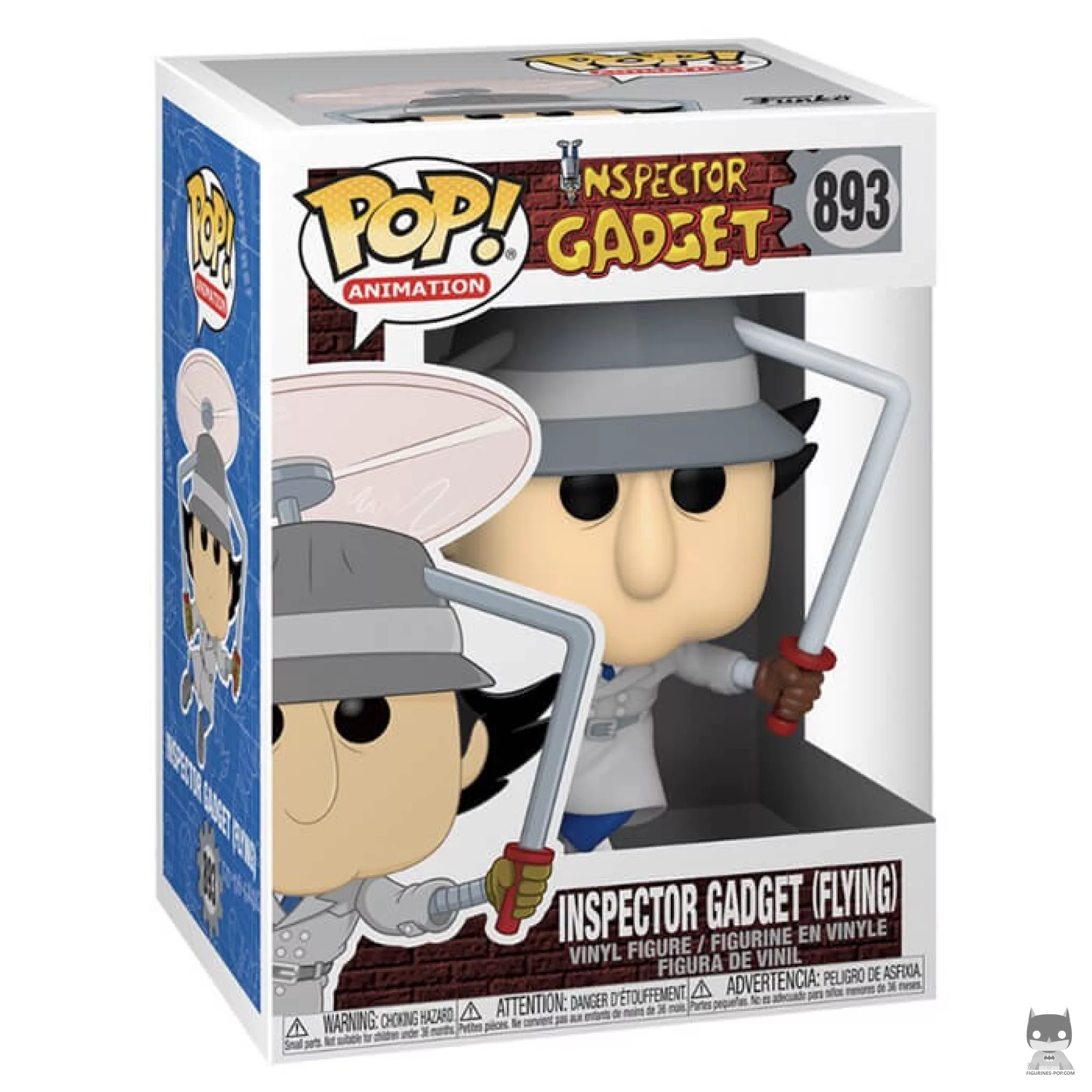 Figurine Funko POP Inspecteur Gadget qui vole avec boîte