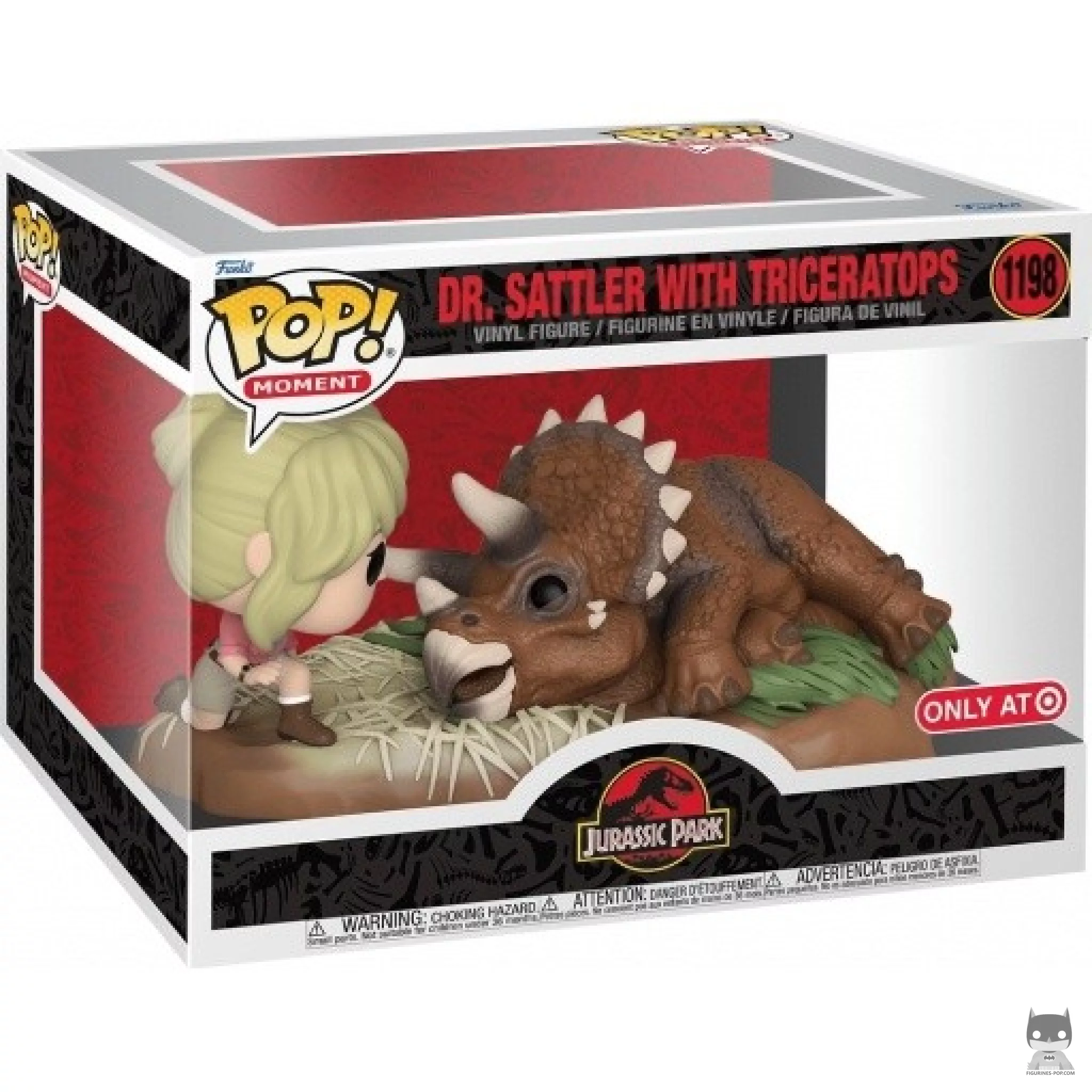 Figurine Funko POP Dr. Sattler avec Triceratops avec boîte