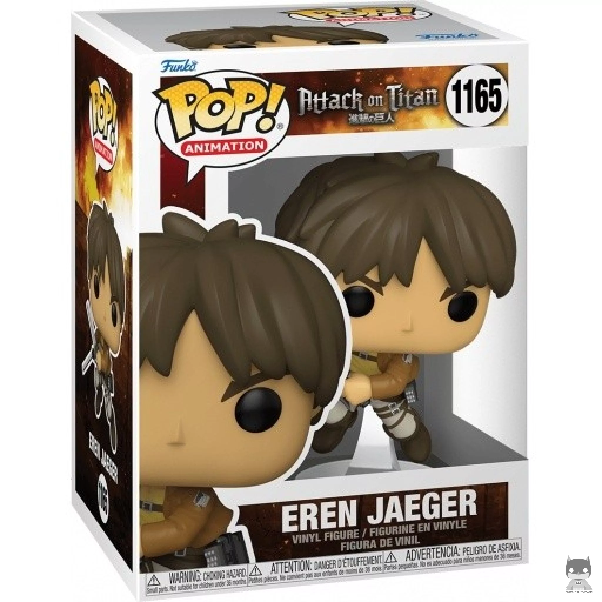 Figurine Funko POP Eren Jaeger avec boîte