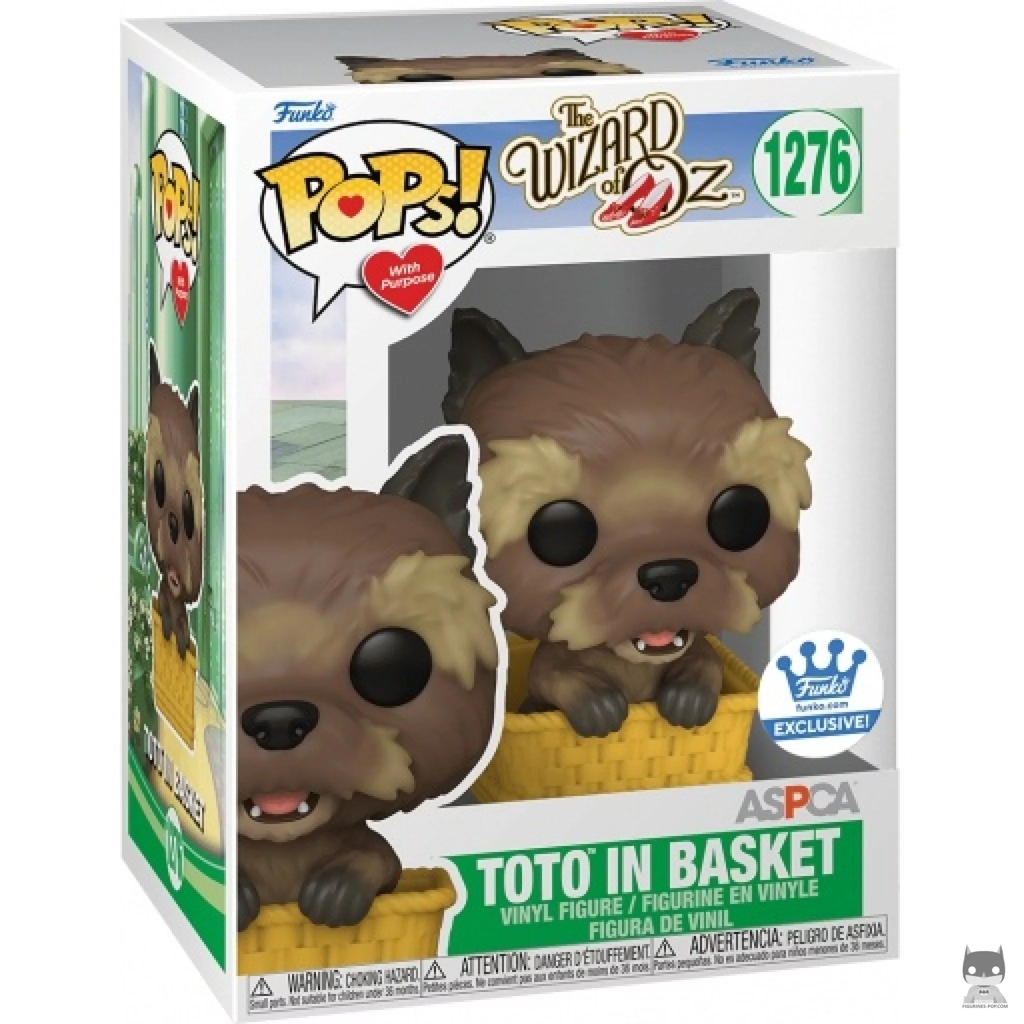 Figurine Funko POP Toto dans le panier avec boîte