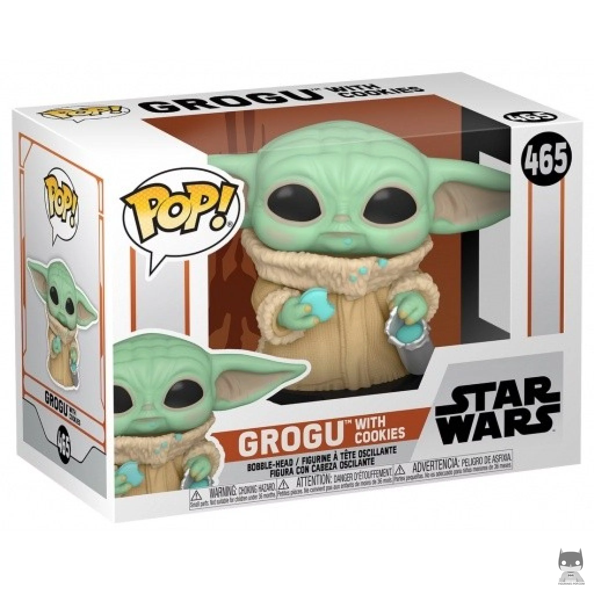 Figurine Funko POP Grogu avec un cookie avec boîte
