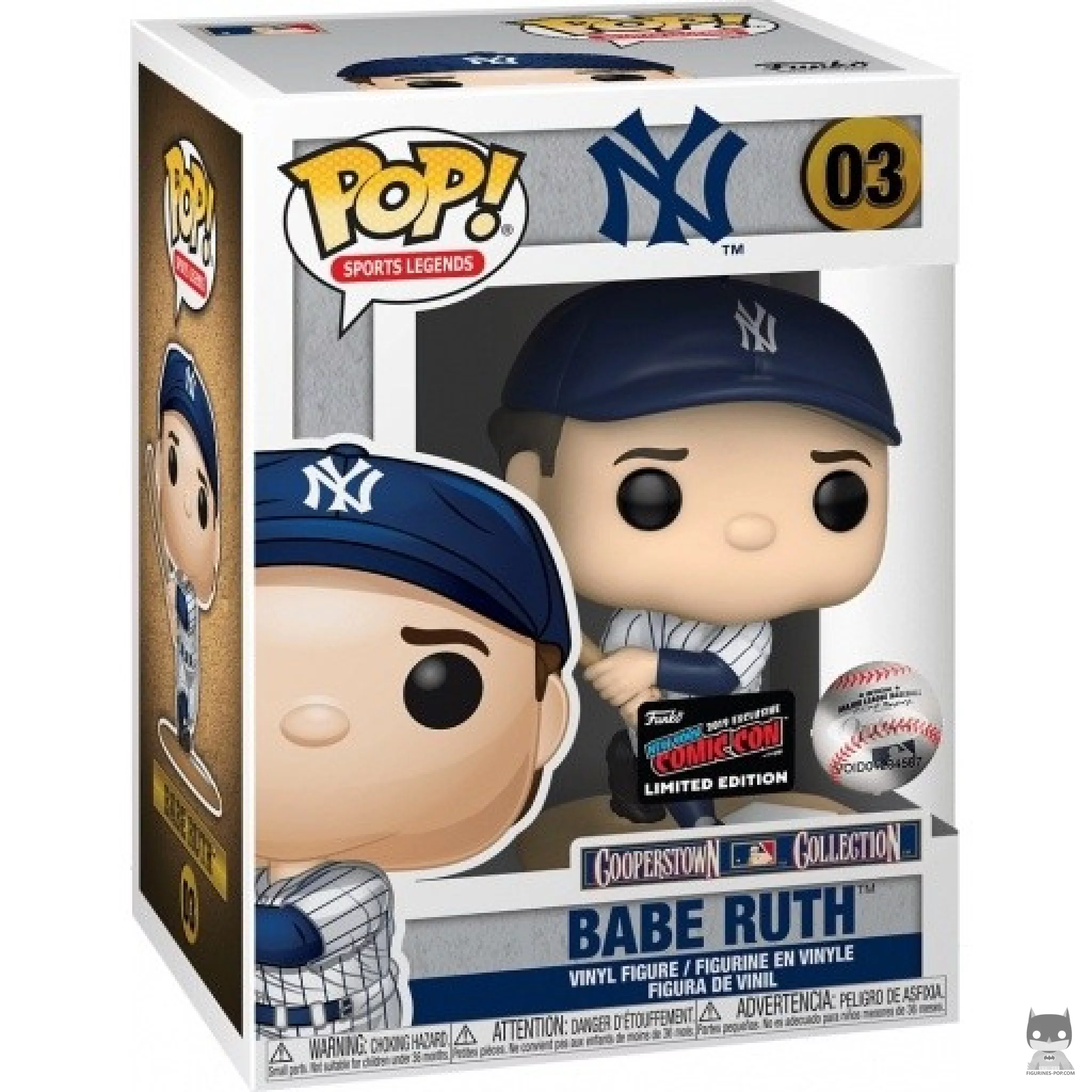 Figurine Funko POP Babe Ruth avec boîte
