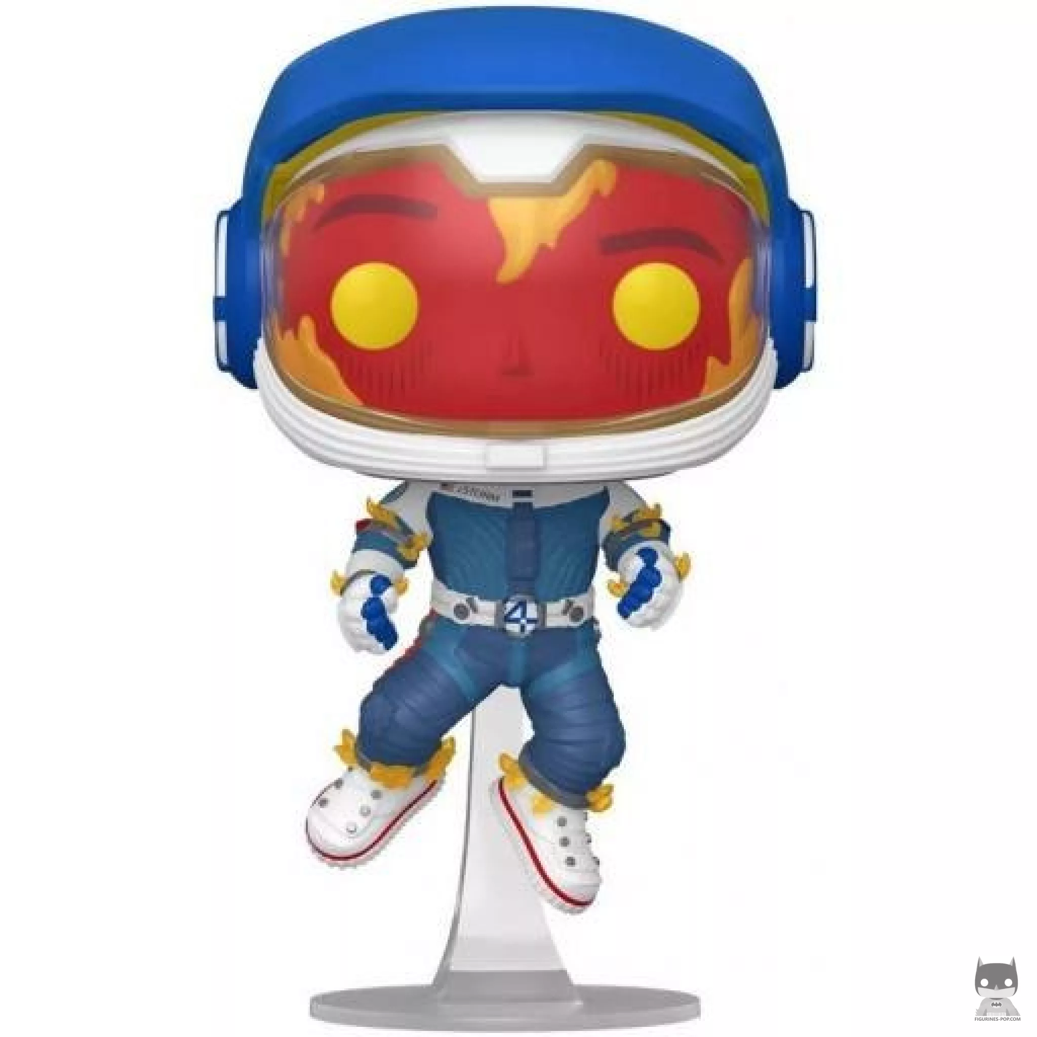 Figurine Funko POP La Torche Humaine (Combinaison D'Astronaute) (Les 4 Fantastiques : Premiers pas)